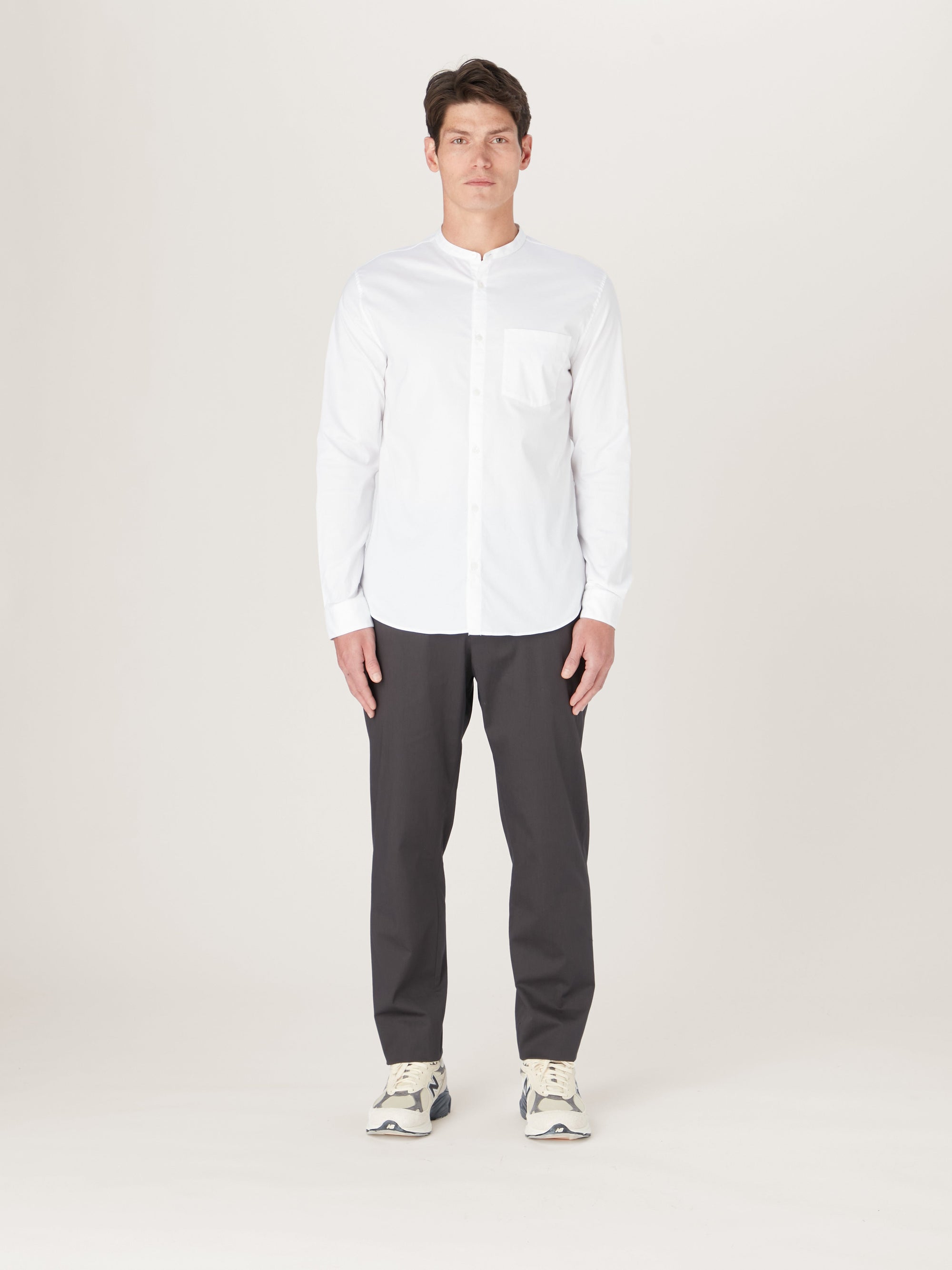 The All Day Shirt || White | Pinpoint Cotton