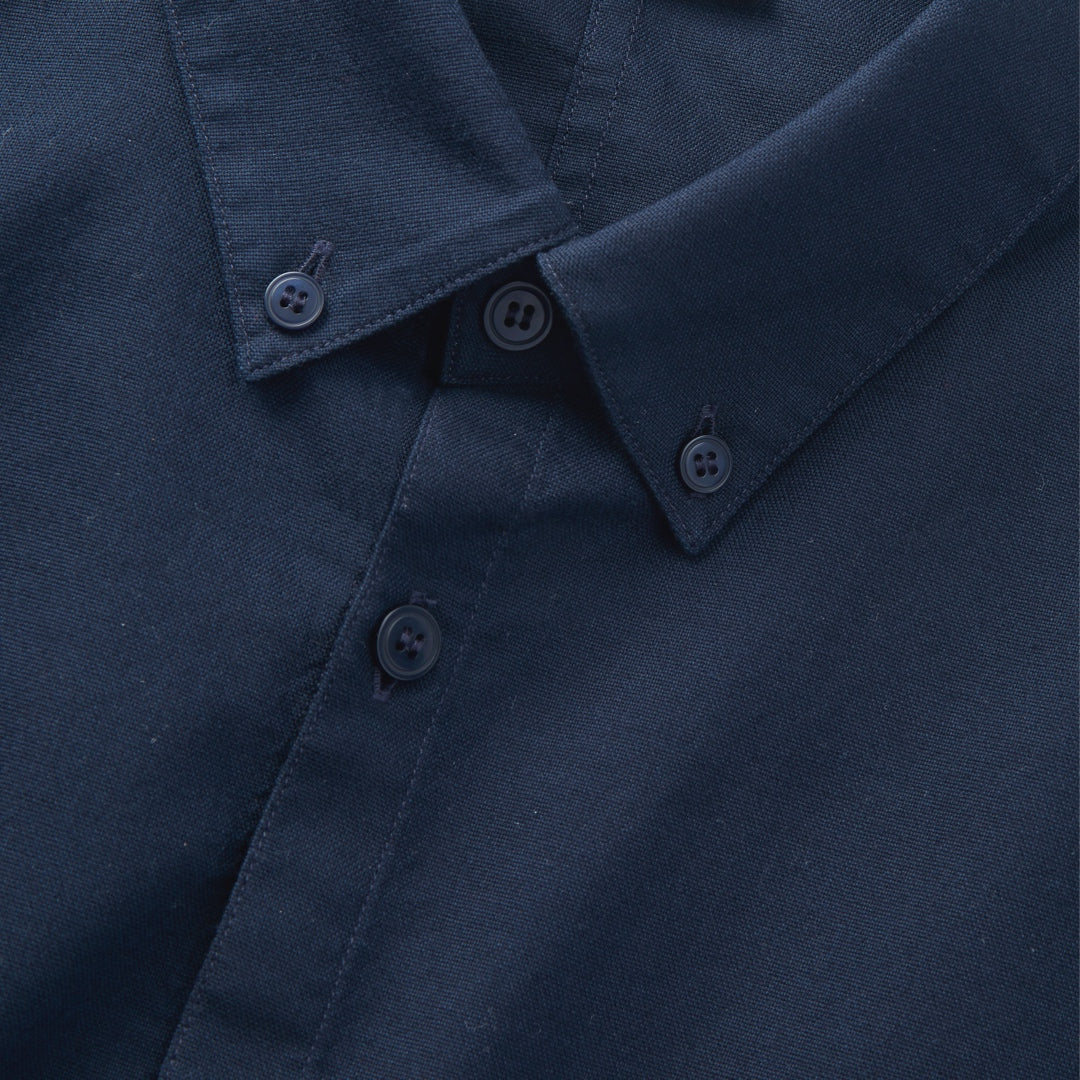 The All Day Oxford Shirt || Navy | Stretch Cotton