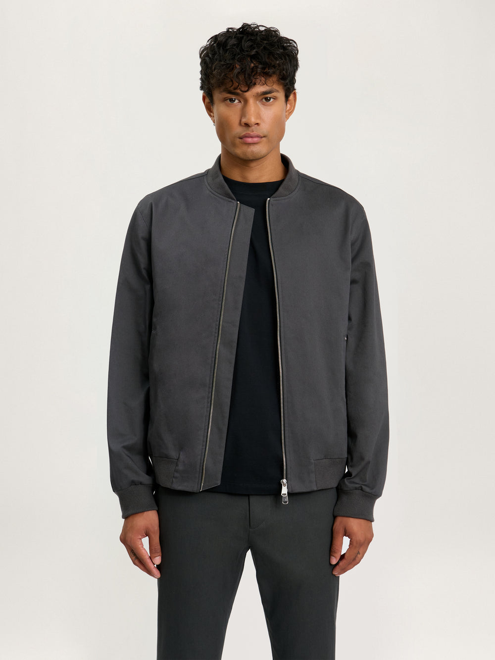 The City Bomber Jacket || Slate Grey
