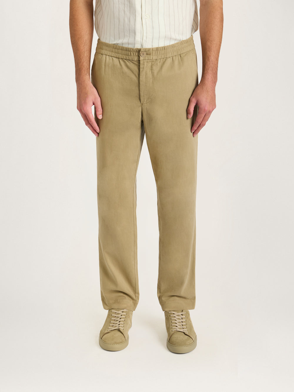 The Easy Trouser || Dark Beige | Organic Cotton