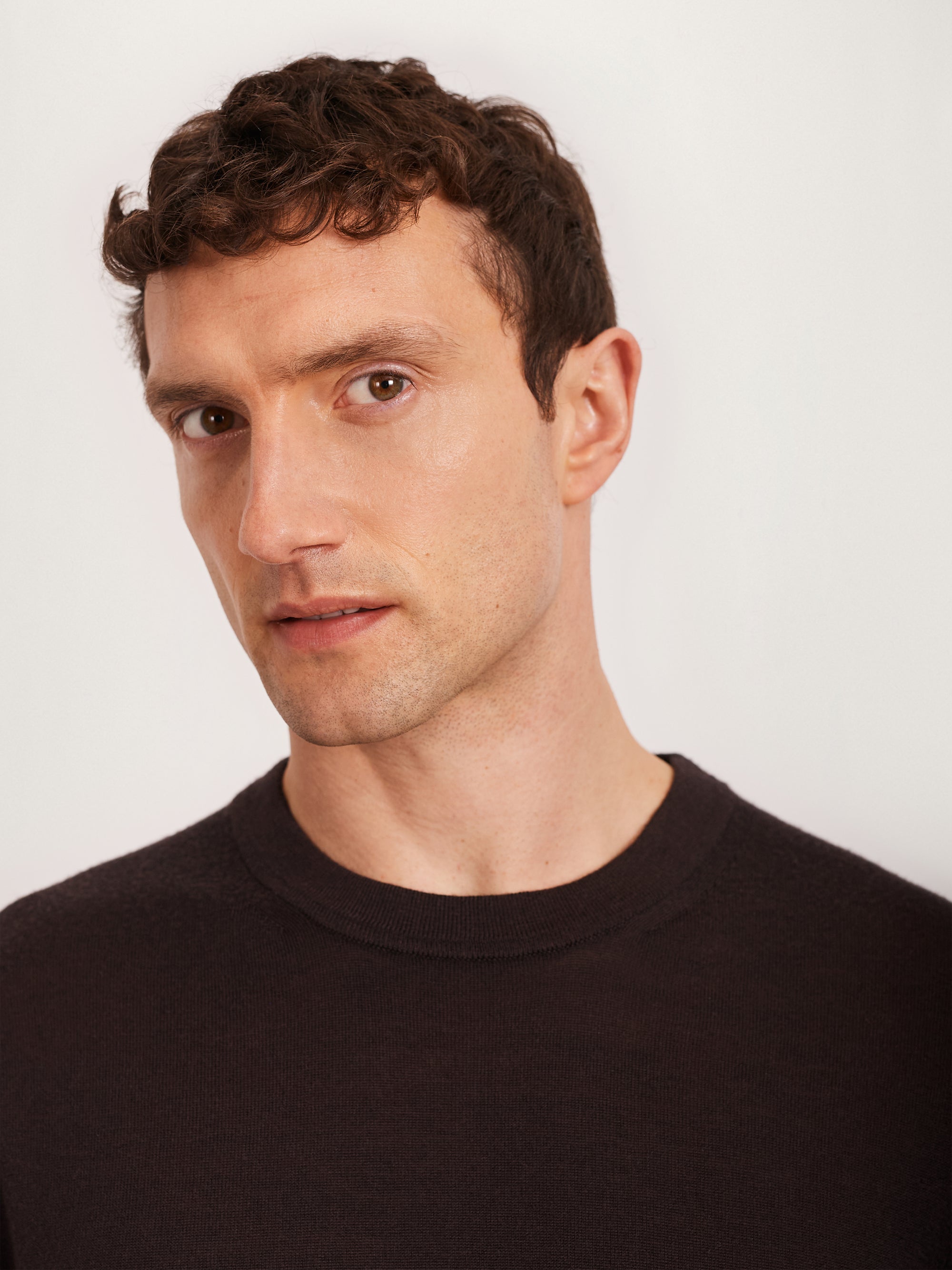 The Essential Merino Knit Tee || Espresso | Merino Wool