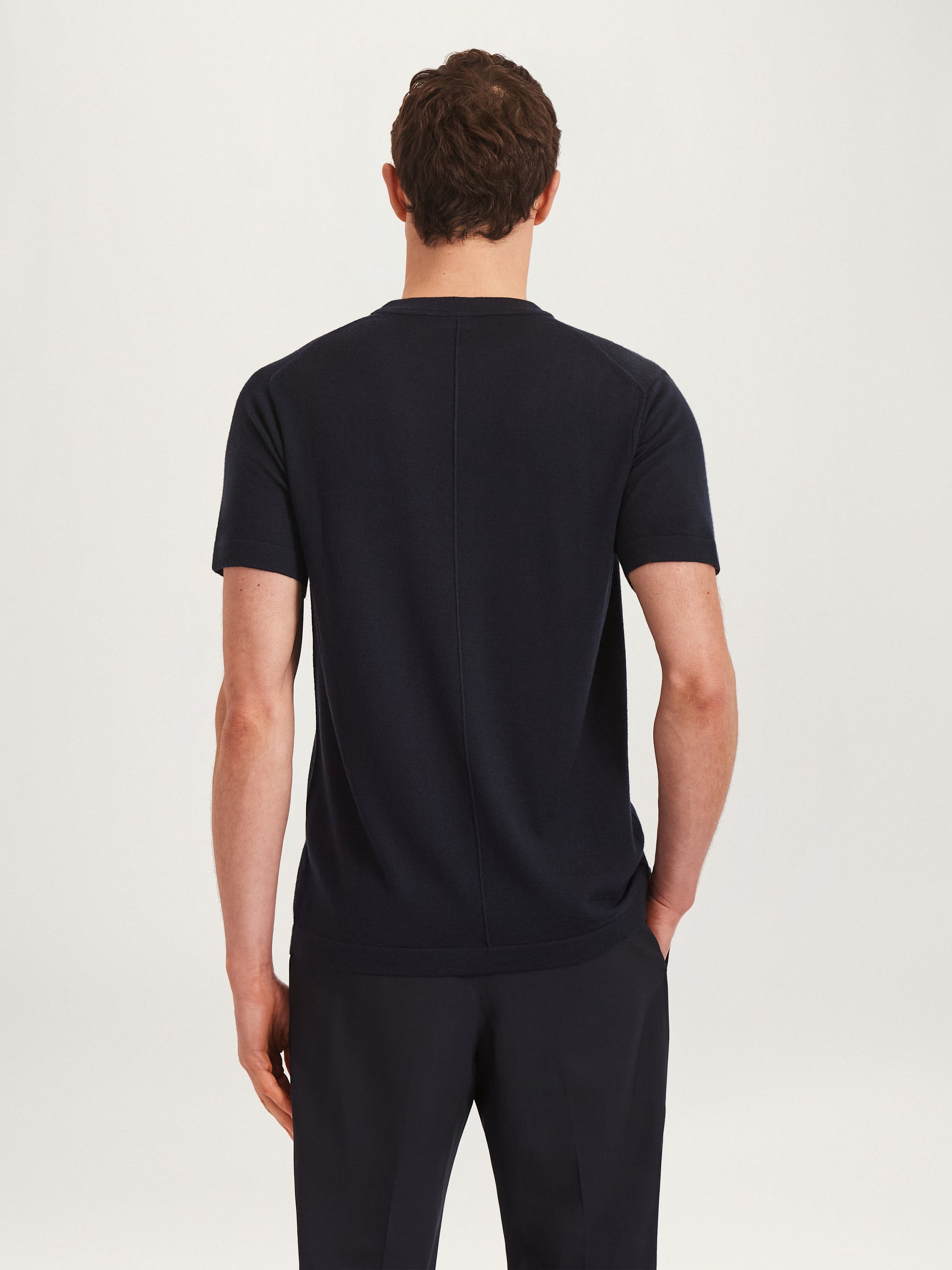 The Essential Merino Knit Tee || Navy | Merino Wool