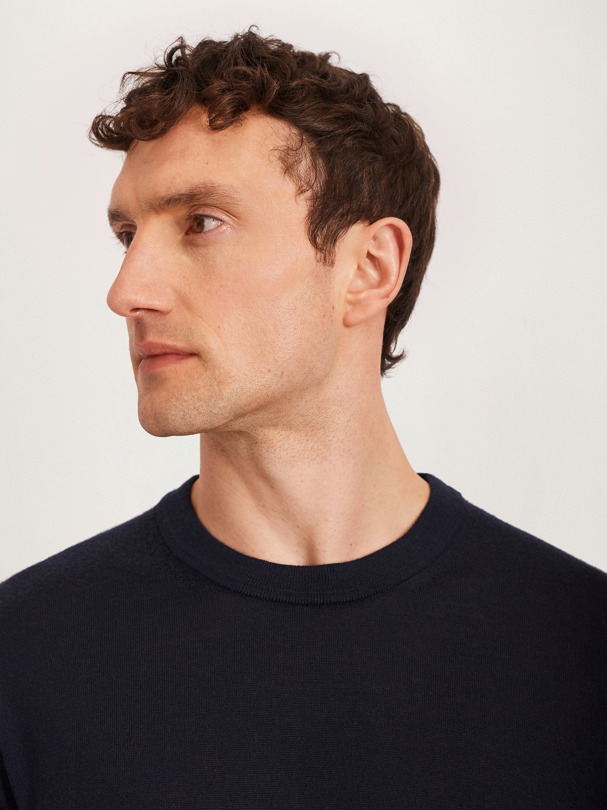 The Essential Merino Knit Tee || Navy | Merino Wool