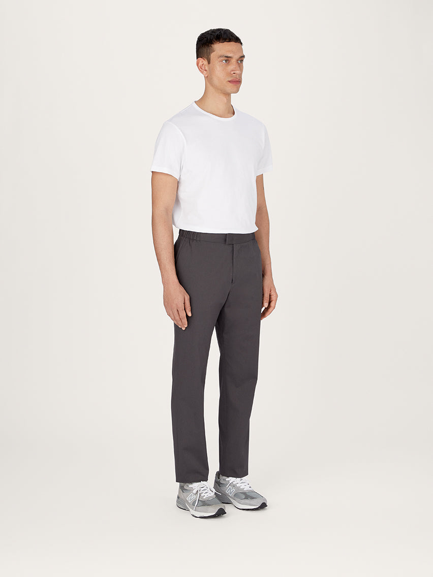 The 24 Trouser Relaxed Fit || Slate-Grey | Stretch Cotton