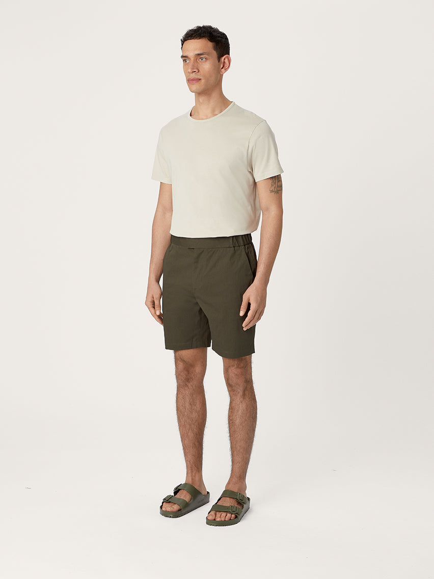 The 12 Shorts 9" || Khaki | Stretch Cotton