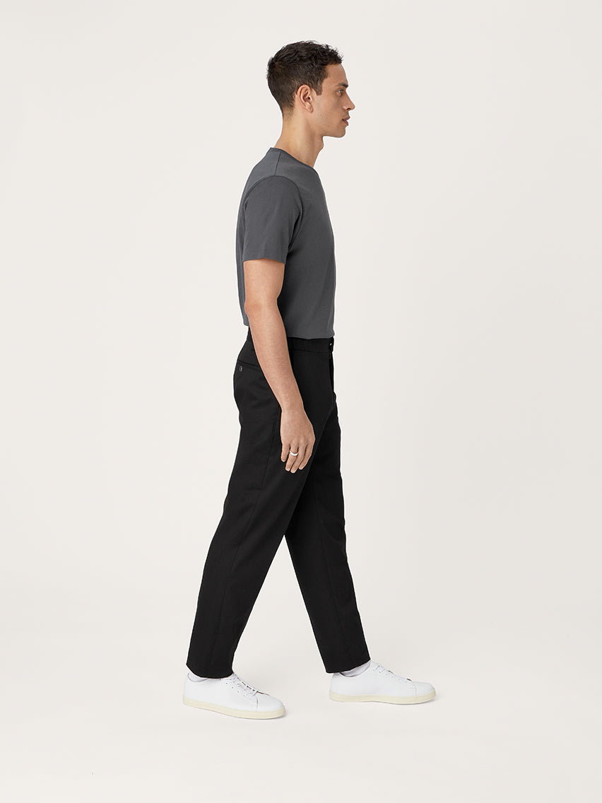 The 24 Trouser Relaxed Heavyweight || Black