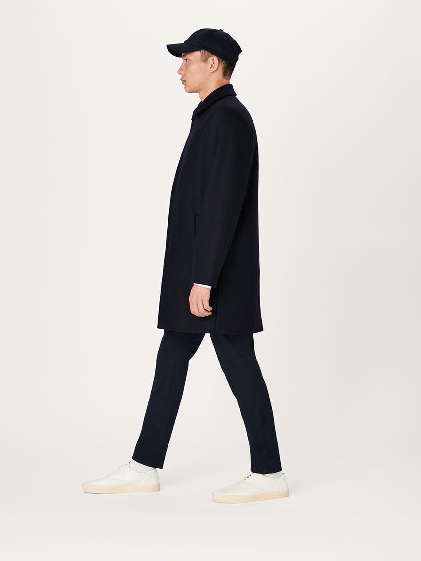 The Modular Coat || Navy | Recycled Wool