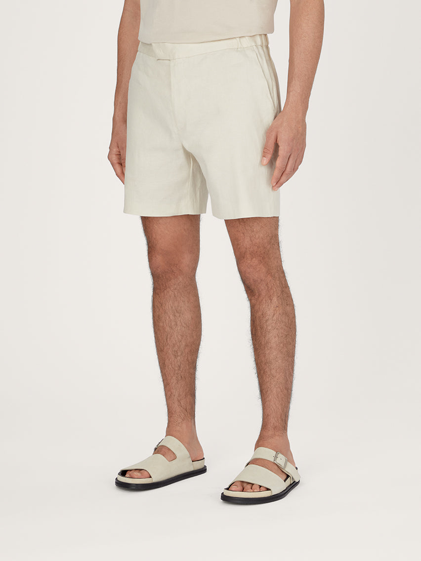 The 12 Shorts Linen 7" || Ivory | Linen