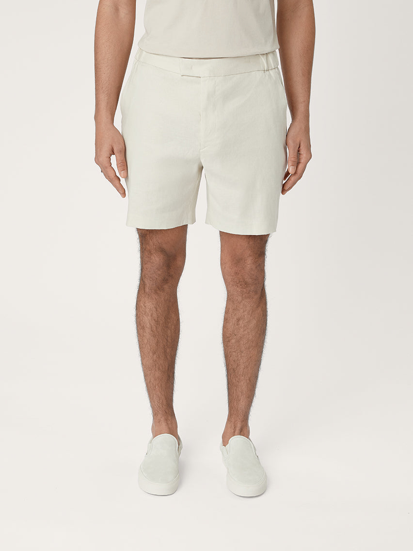 The 12 Shorts Linen 9" || Ivory | Linen