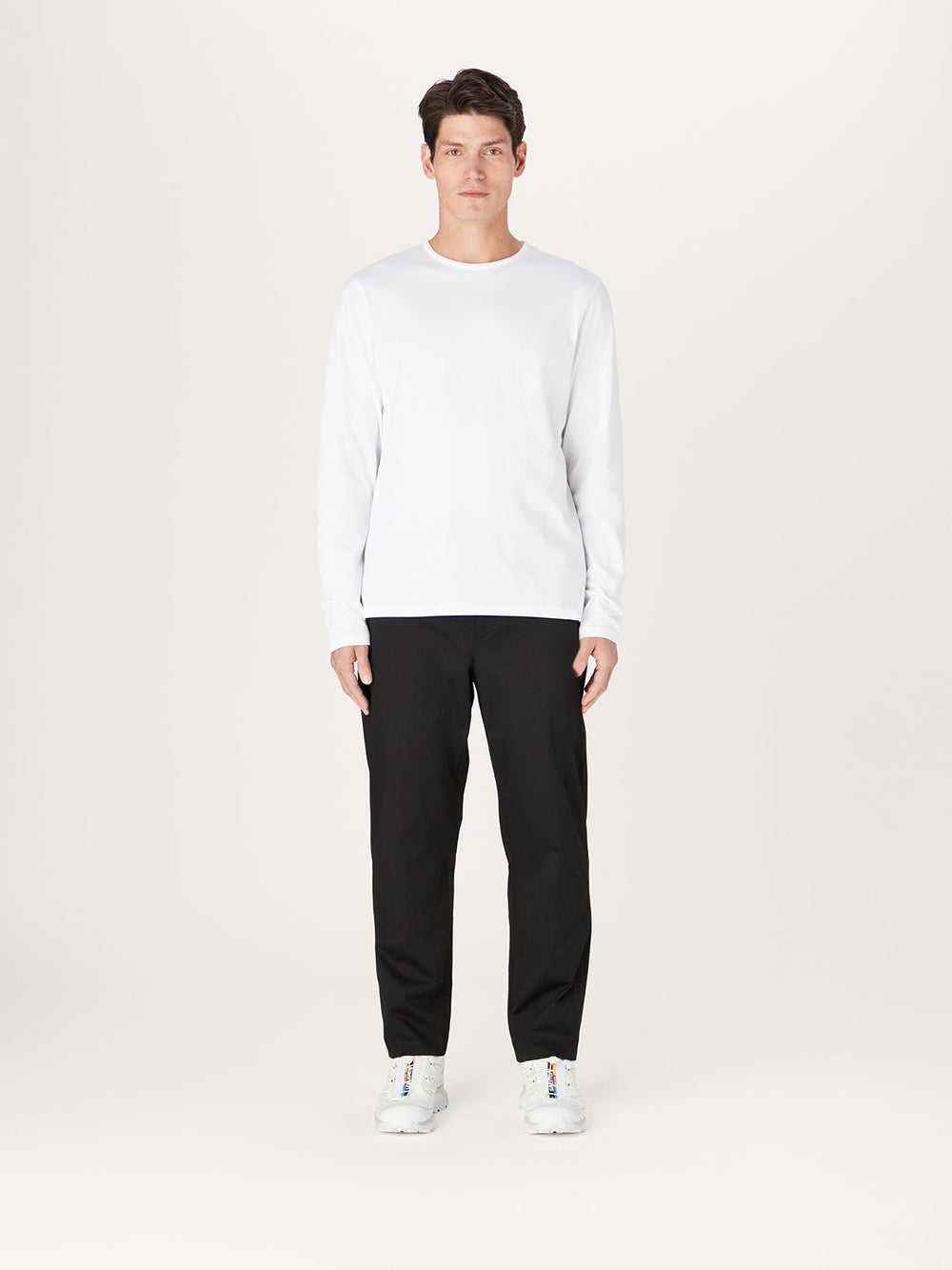 The Long Sleeve Tee || White | Organic Cotton