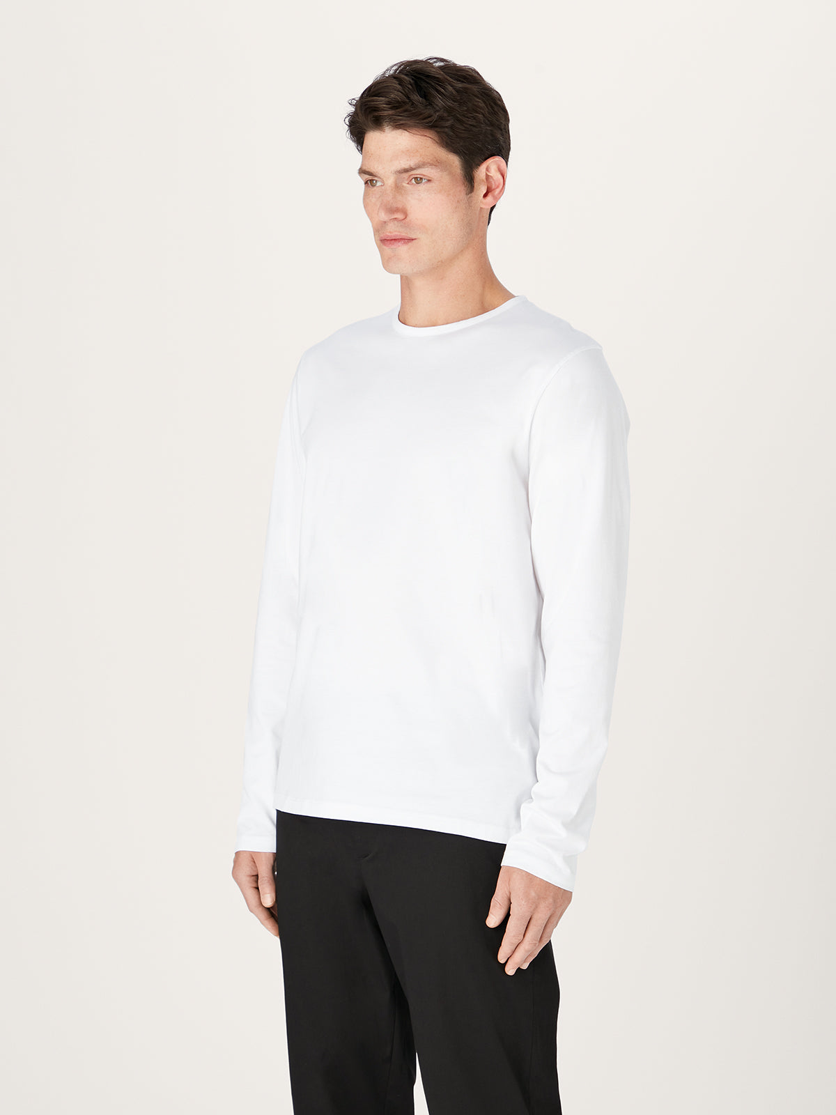 The Long Sleeve Tee || White | Organic Cotton