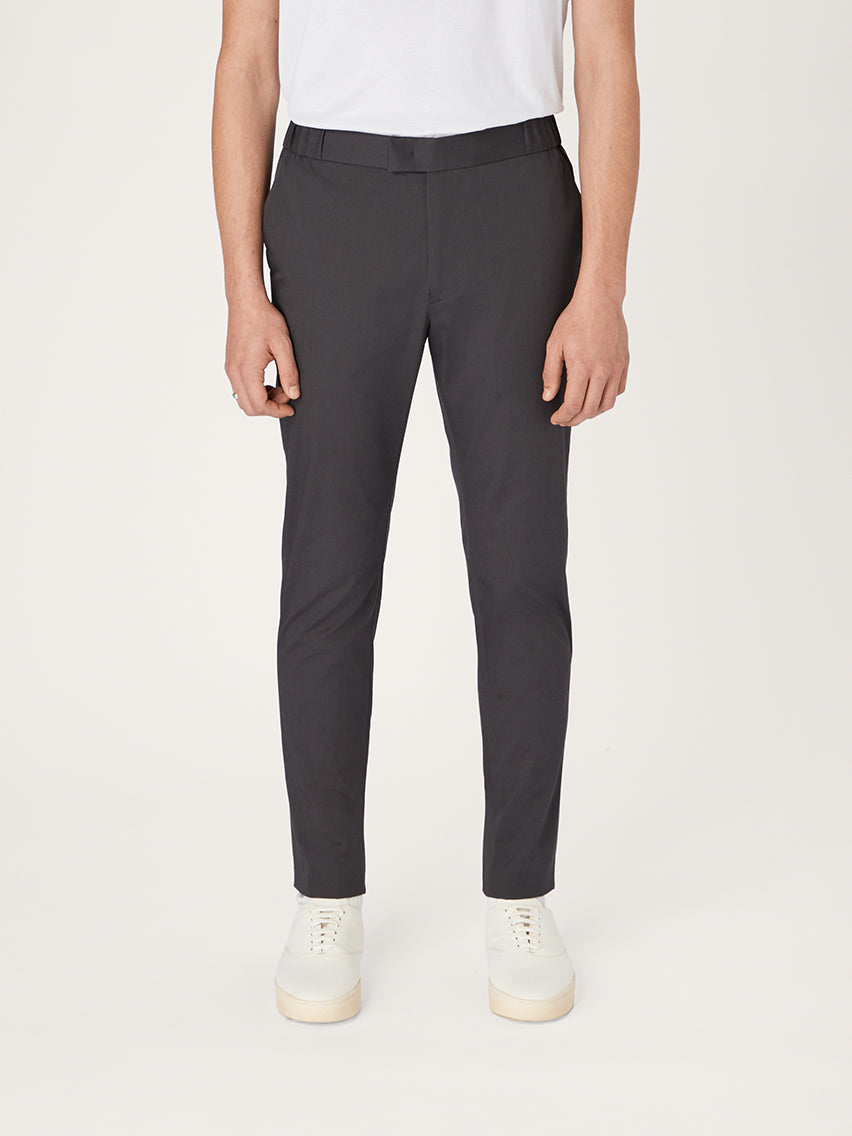 The 24 Trouser || Slate-Grey | Stretch Cotton