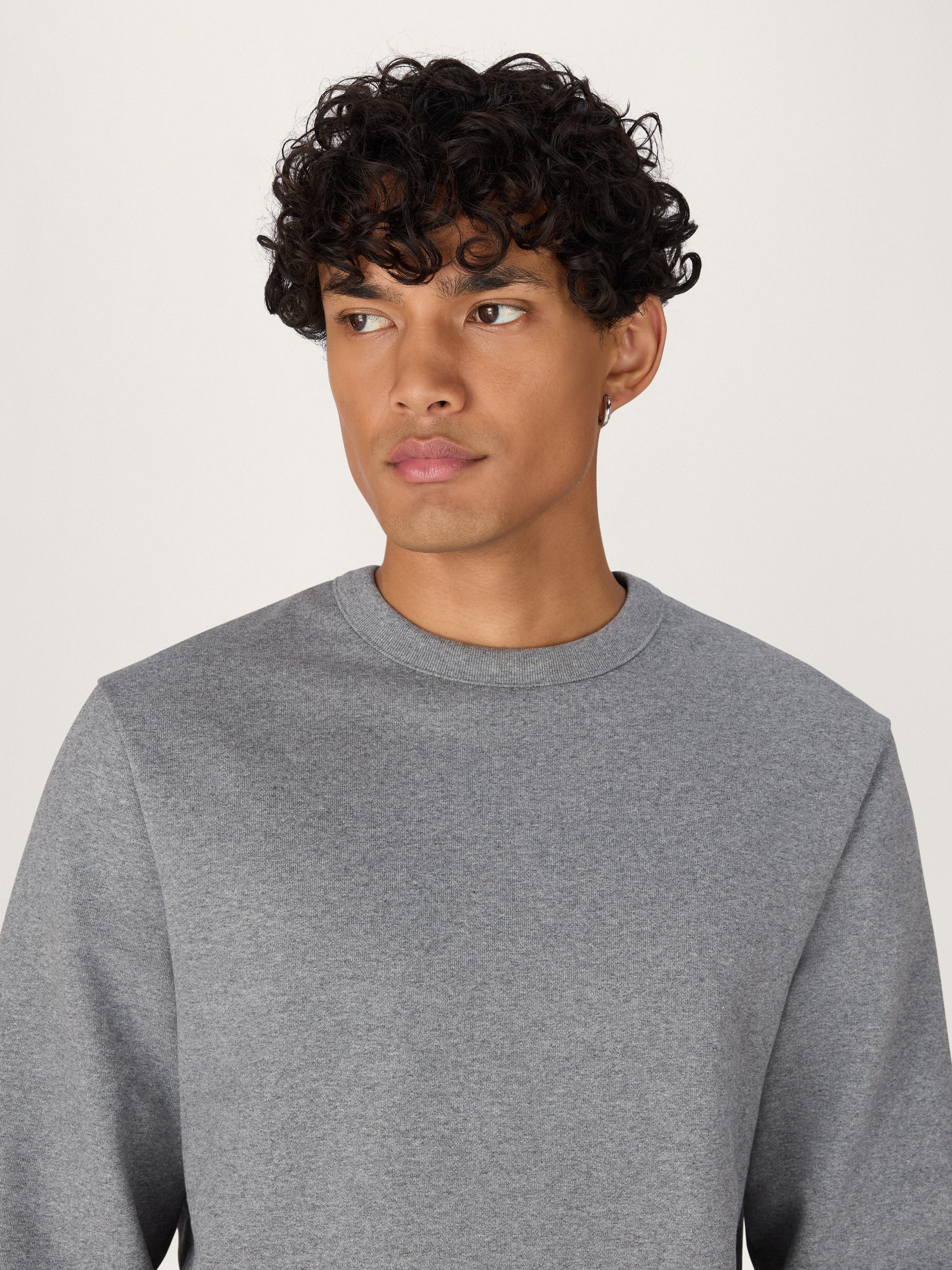 The Icon Sweatshirt || Grey Marl | Organic Cotton