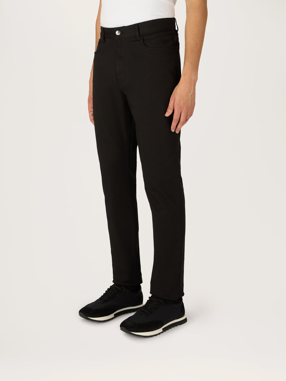 The Five Pocket Trouser || Black | Stretch Cotton