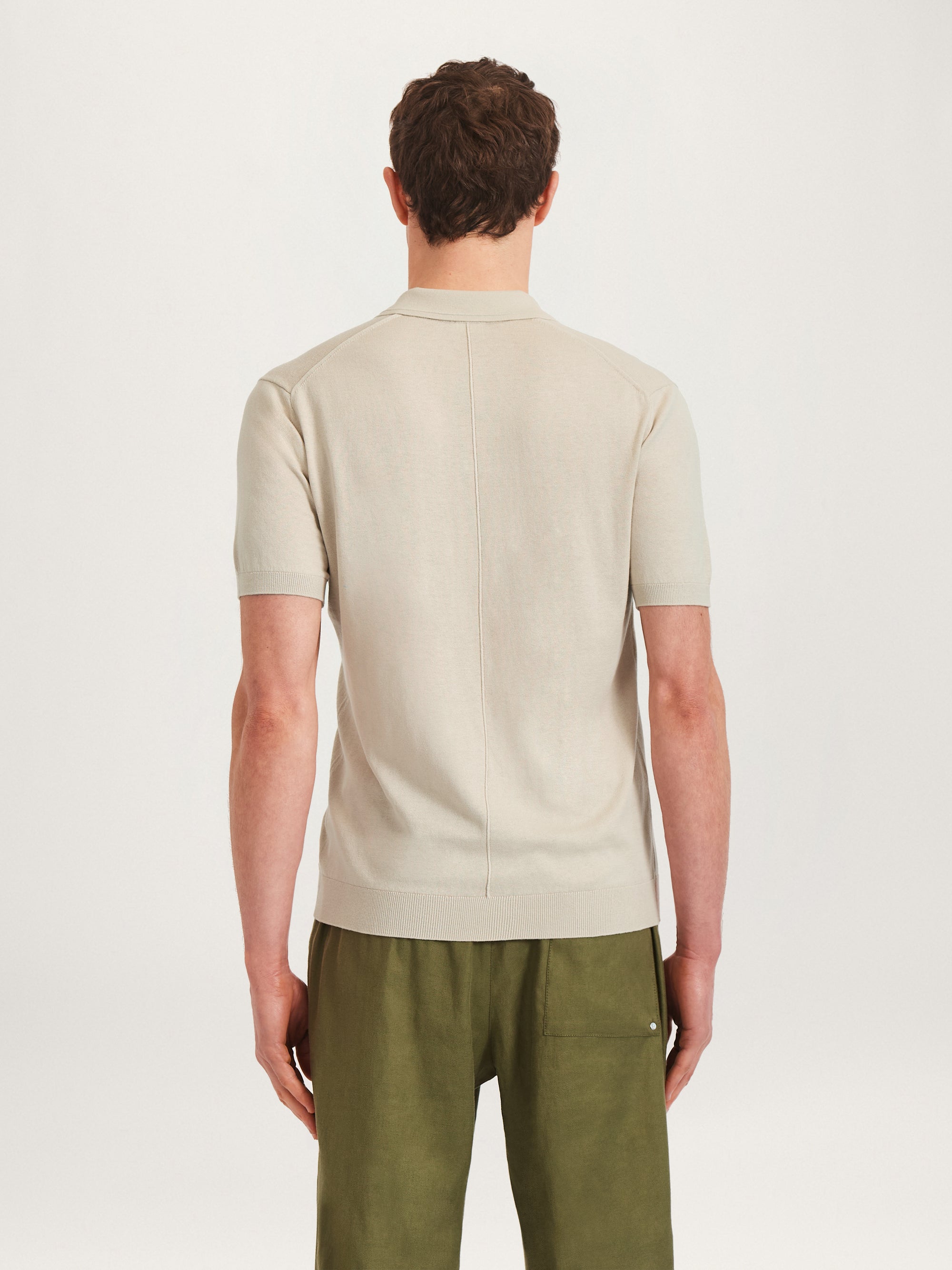 The Silk Polo || Taupe | Silk & Cotton