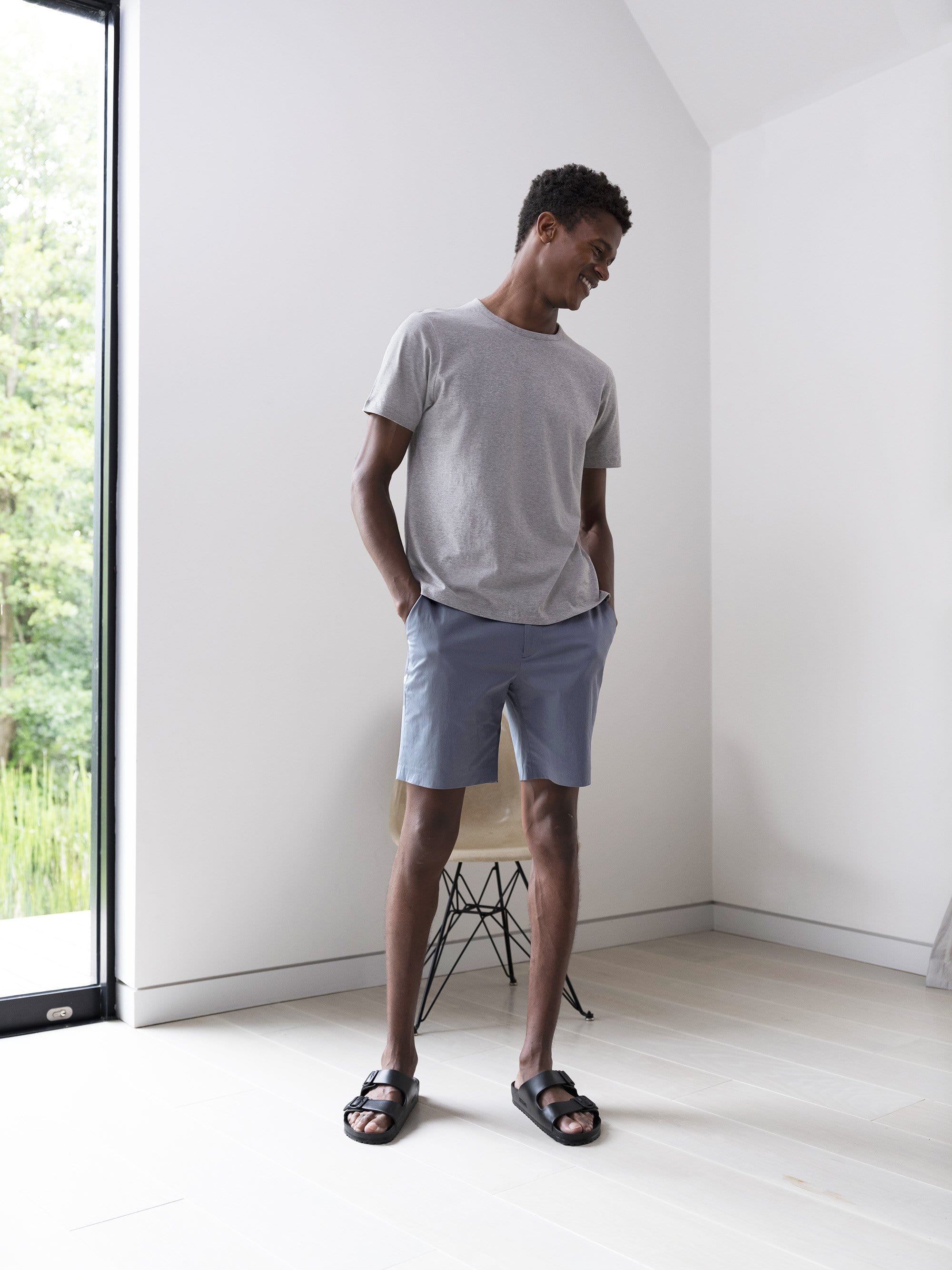 The 12 Shorts 7" || Steel Blue | Stretch Cotton