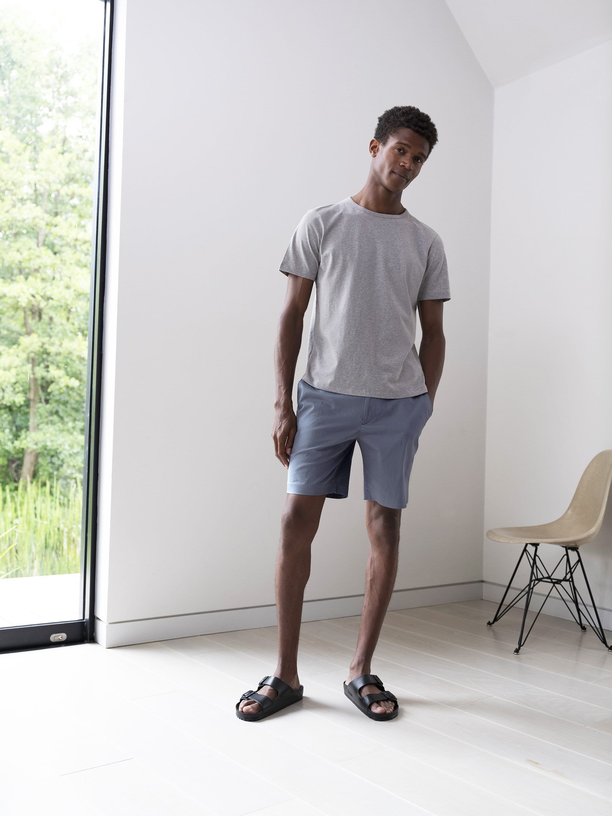 The 12 Shorts 7" || Steel Blue | Stretch Cotton