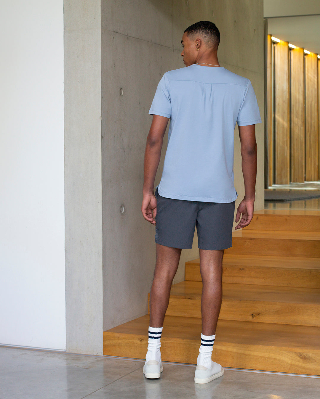 The Tailored Tee Organic || Light Blue | Organic Cotton