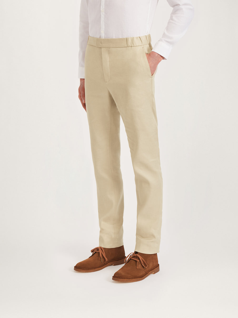The 24 Trouser Linen || Sand | Linen