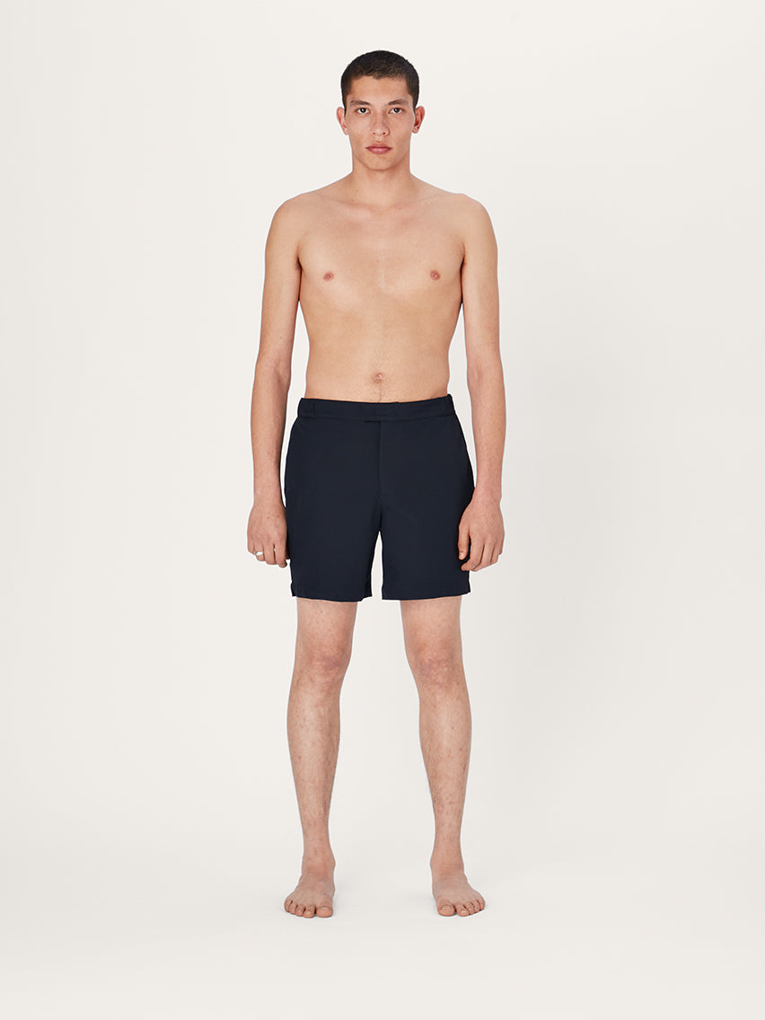 The Anywear Short 2.0 || Navy | Recycled nylon with netting