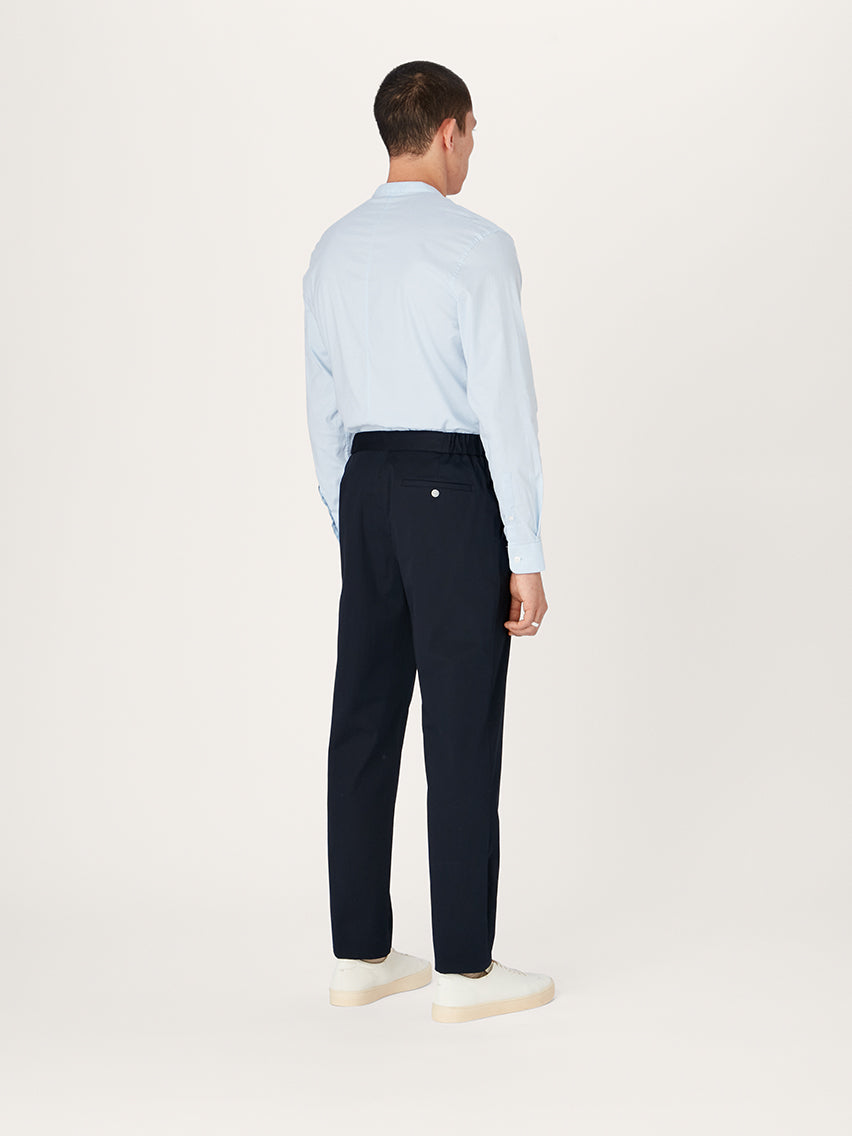 The 24 Trouser Relaxed Fit || Navy | Stretch Cotton