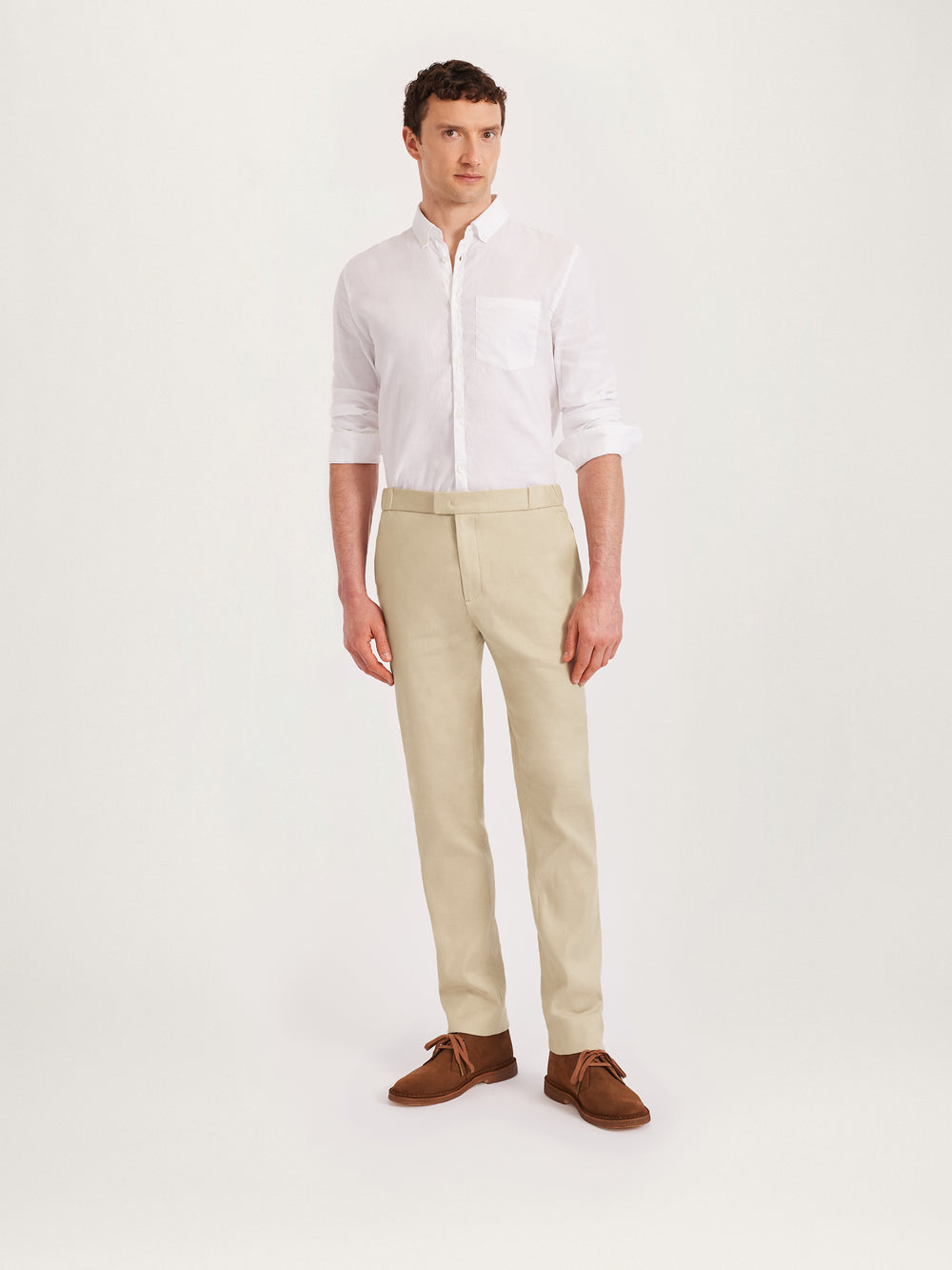 The 24 Trouser Linen || Sand | Linen