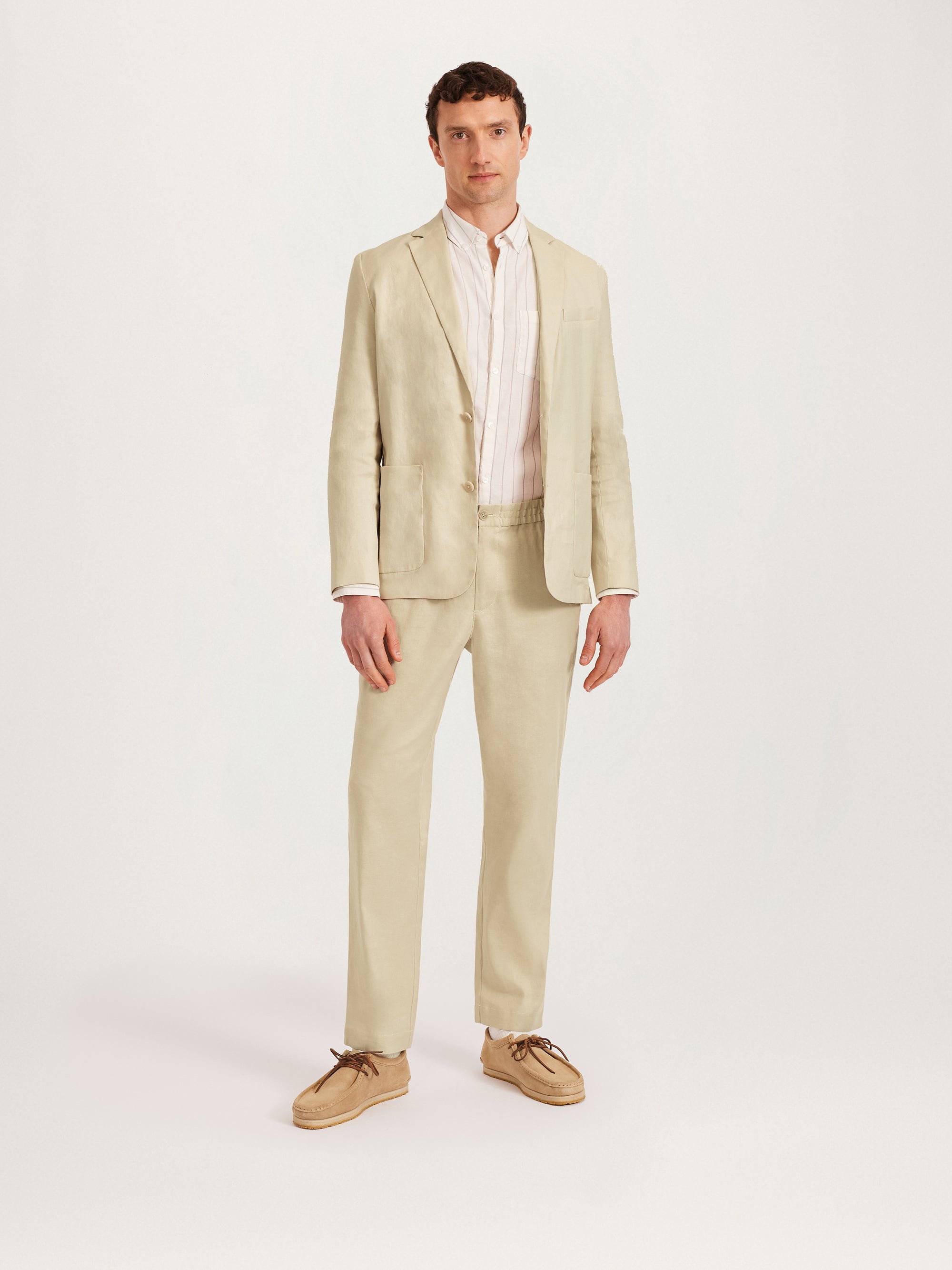 The Linen 24 Blazer || Sand | Linen