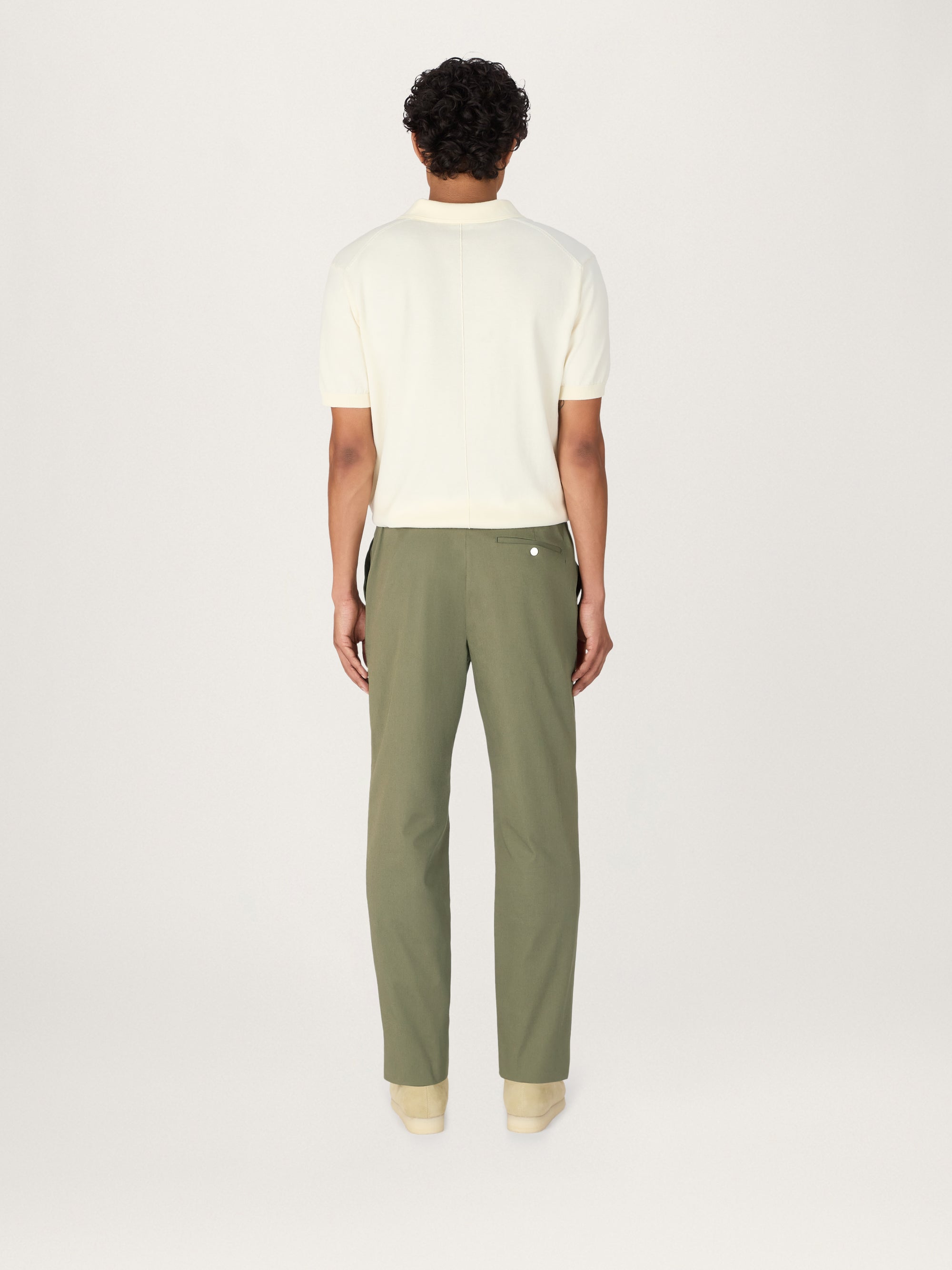 The 24 Trouser Relaxed Fit || Sage | Stretch Cotton