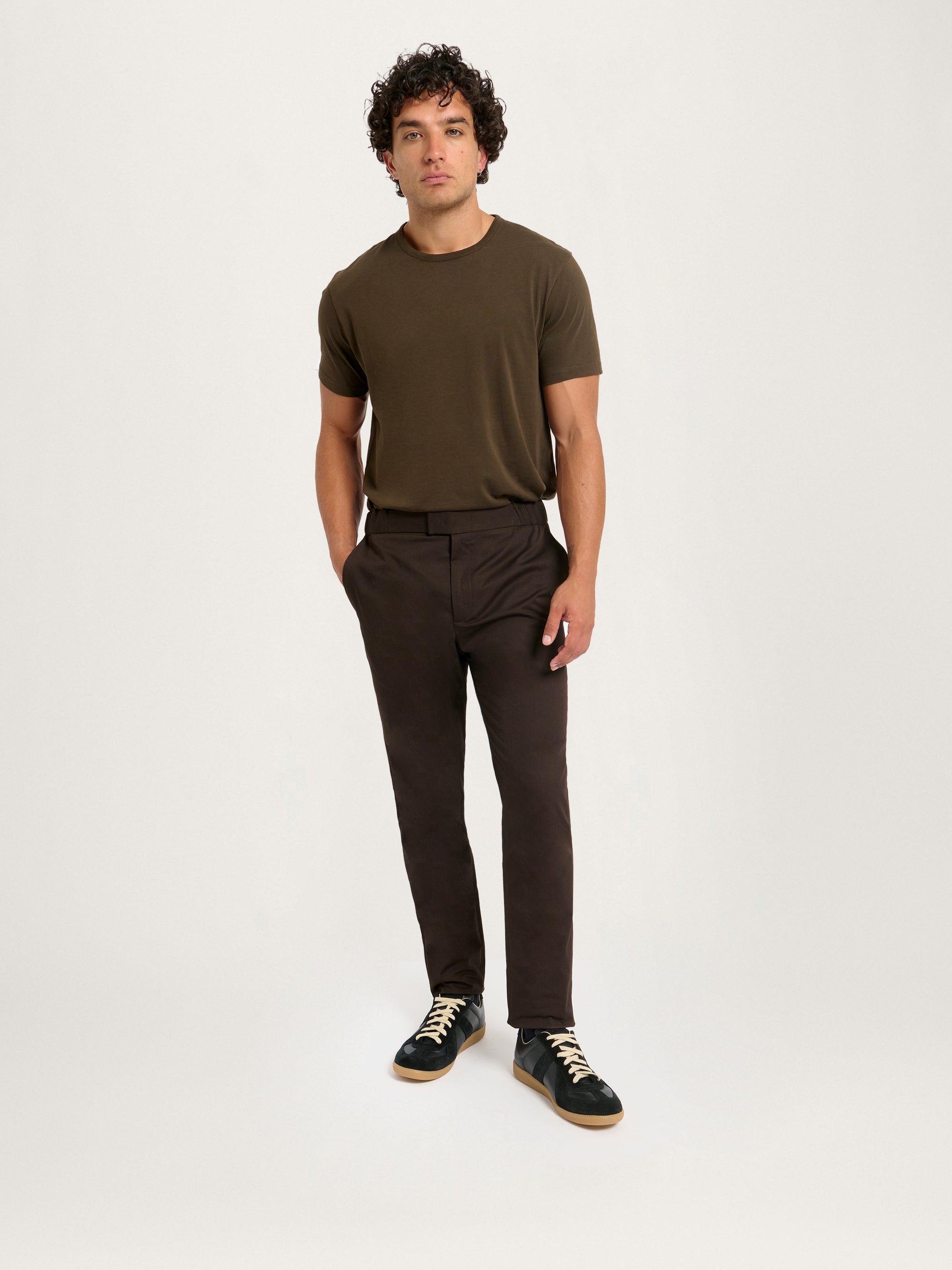 The 24 Trouser || Espresso | Stretch Cotton
