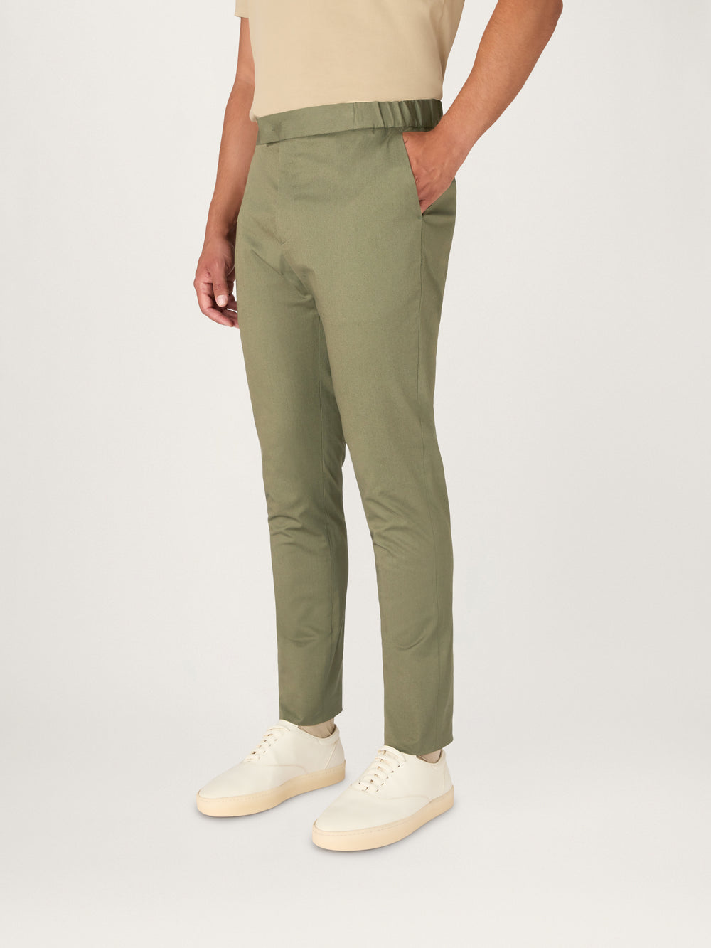 The 24 Trouser || Sage | Stretch Cotton