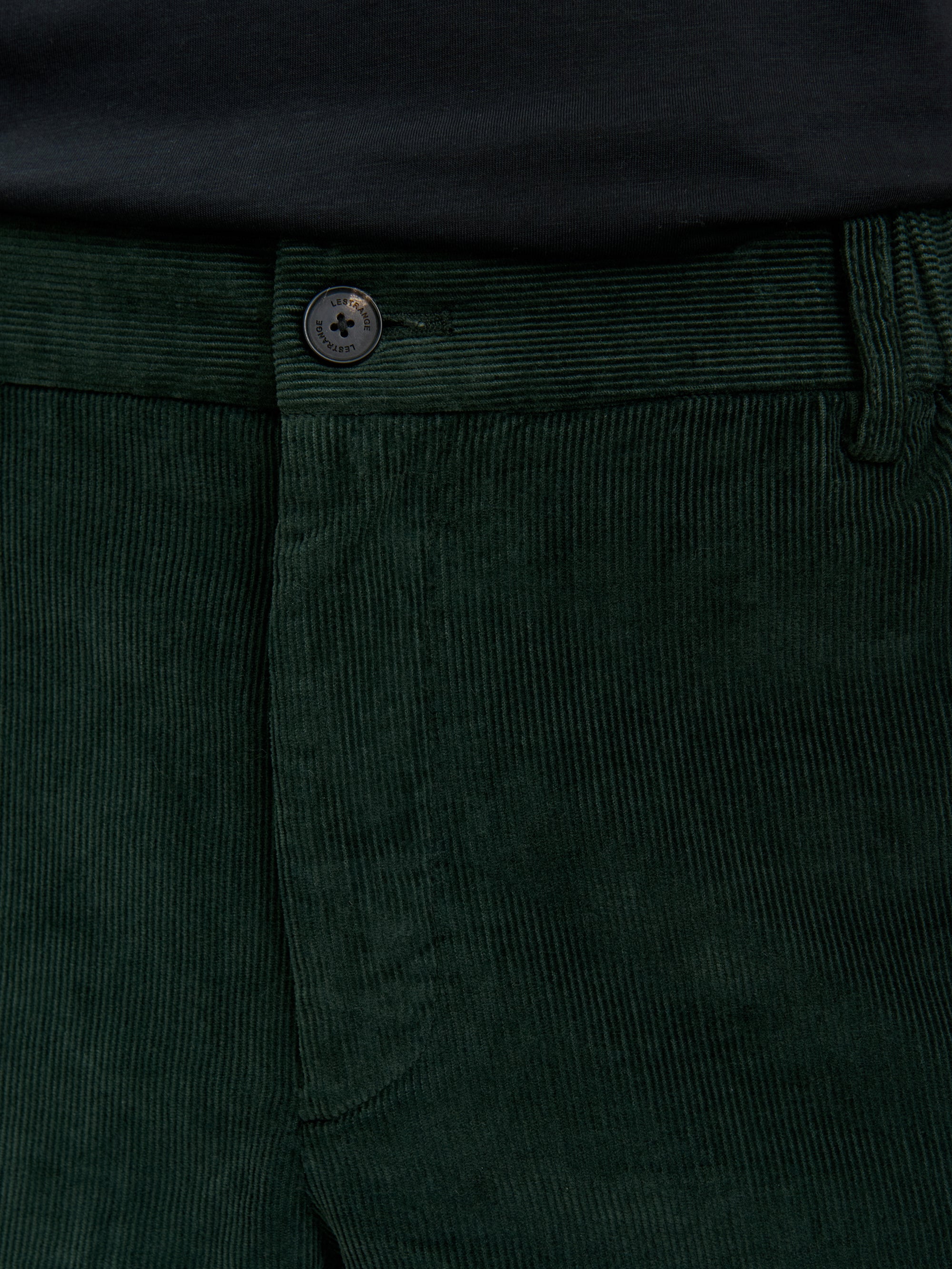 The Cord Trouser || Dark Olive | Stretch Cotton