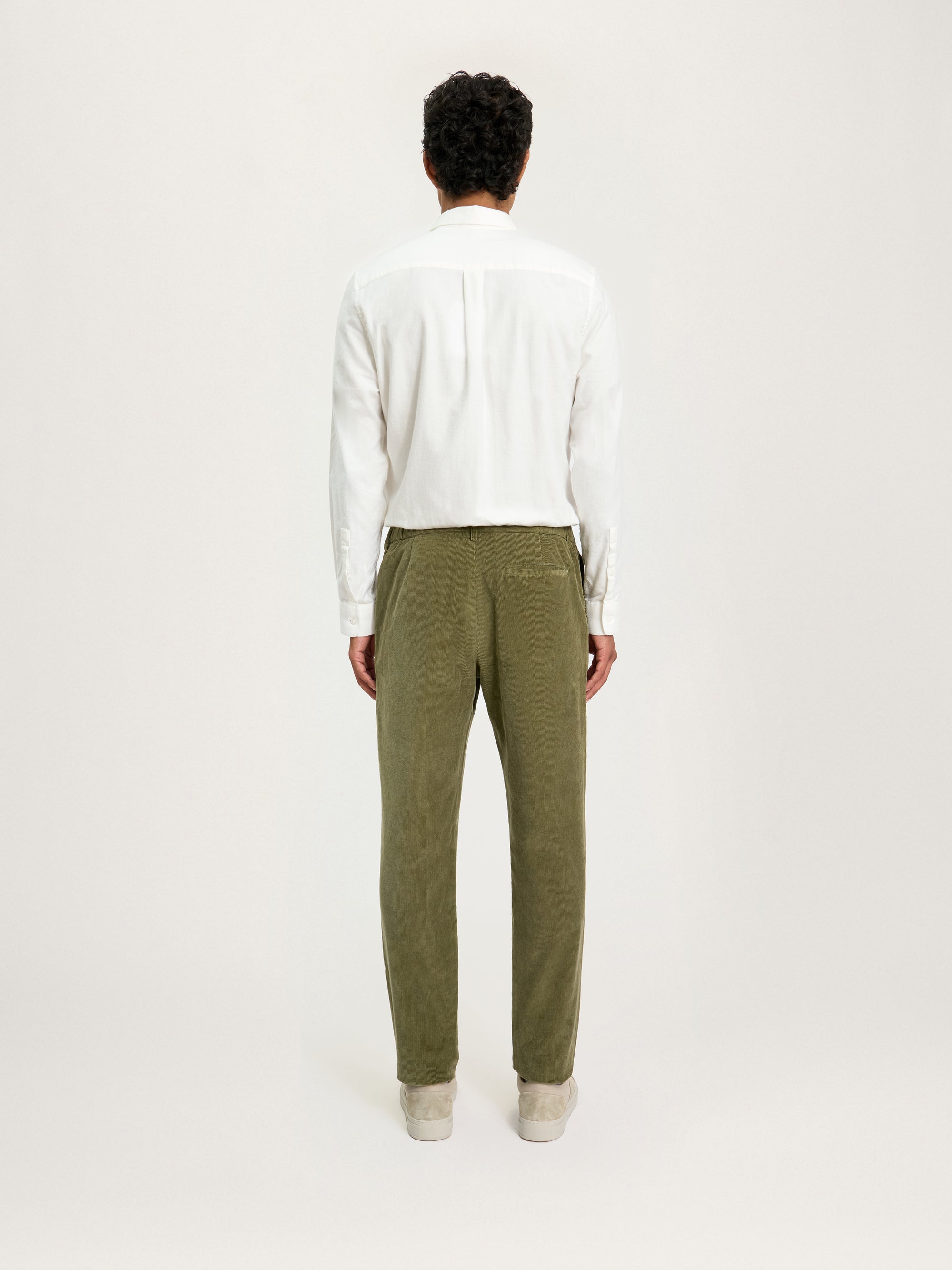 The Cord Trouser || Oyster | Stretch Cotton