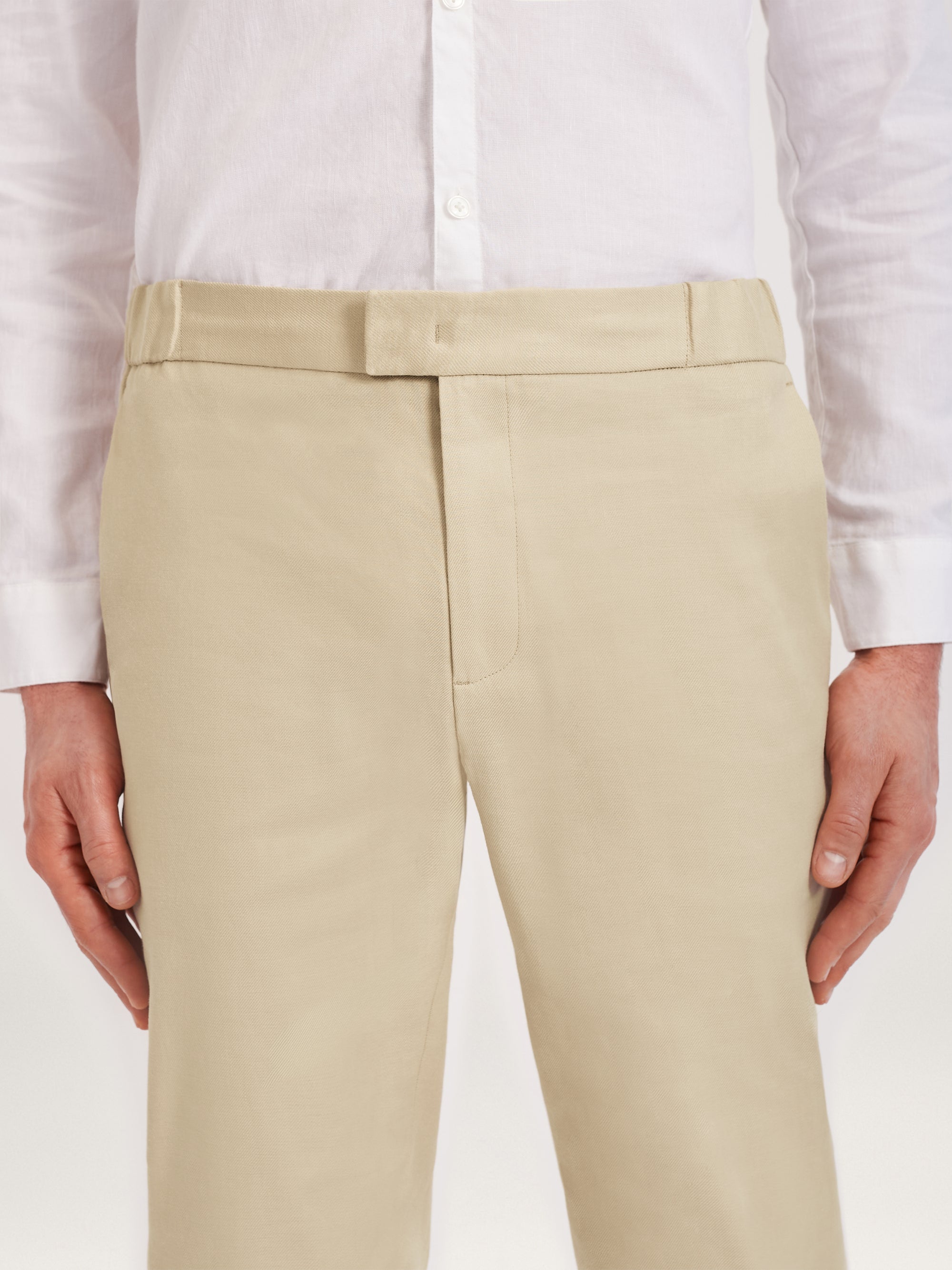 The 24 Trouser Linen || Sand | Linen