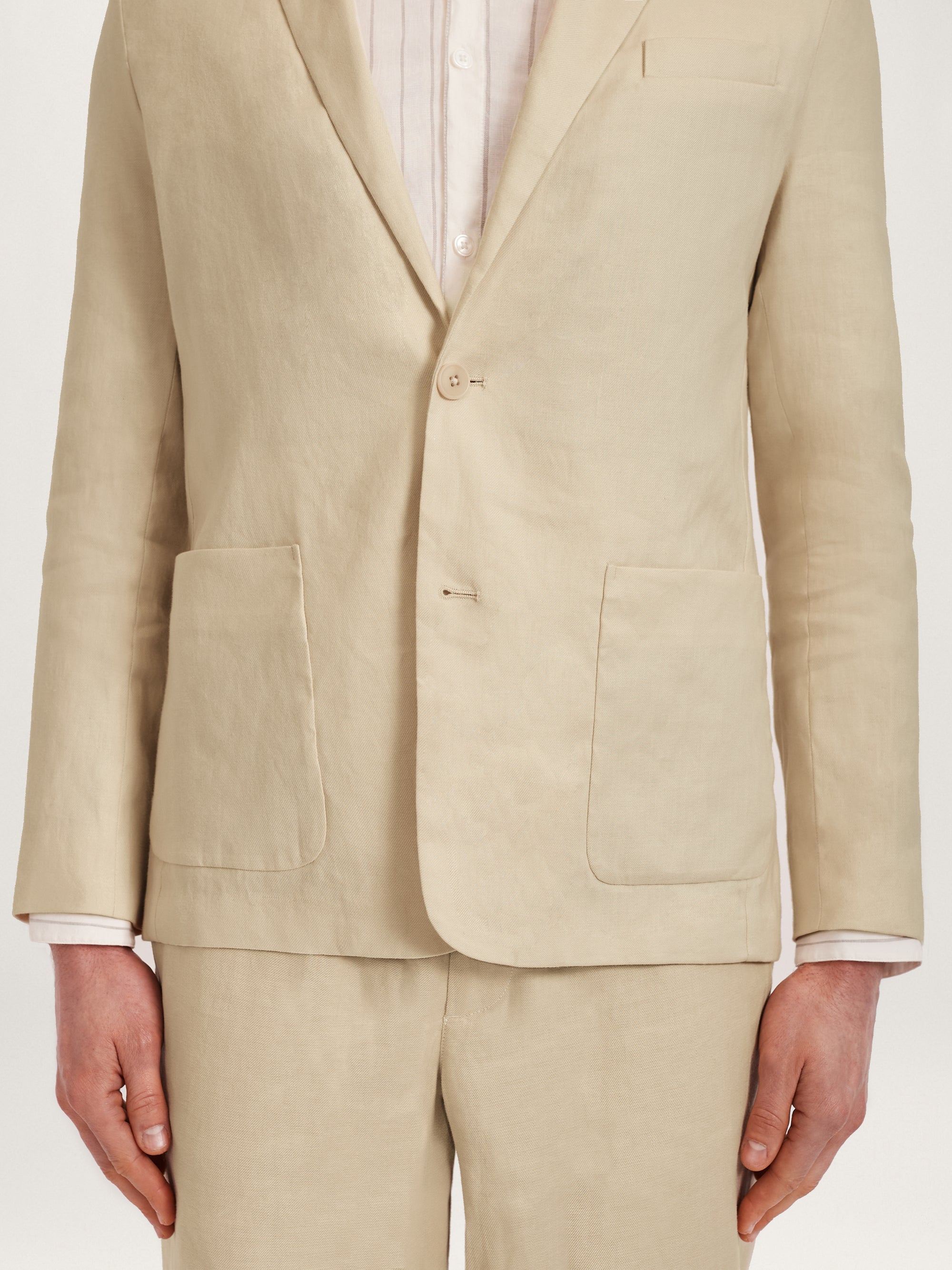 The Linen 24 Blazer || Sand | Linen