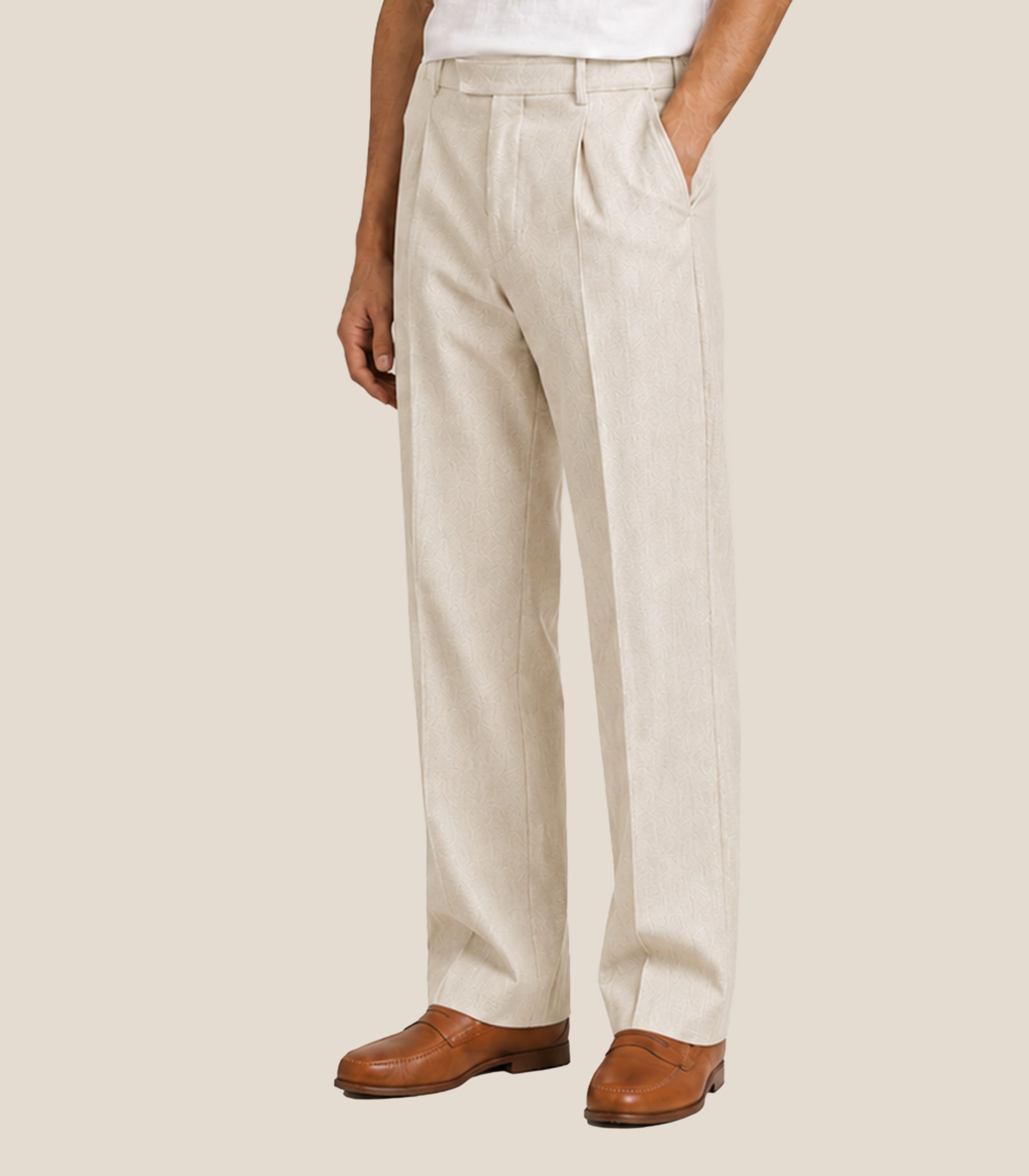The Atelier Trouser || Natural | Linen