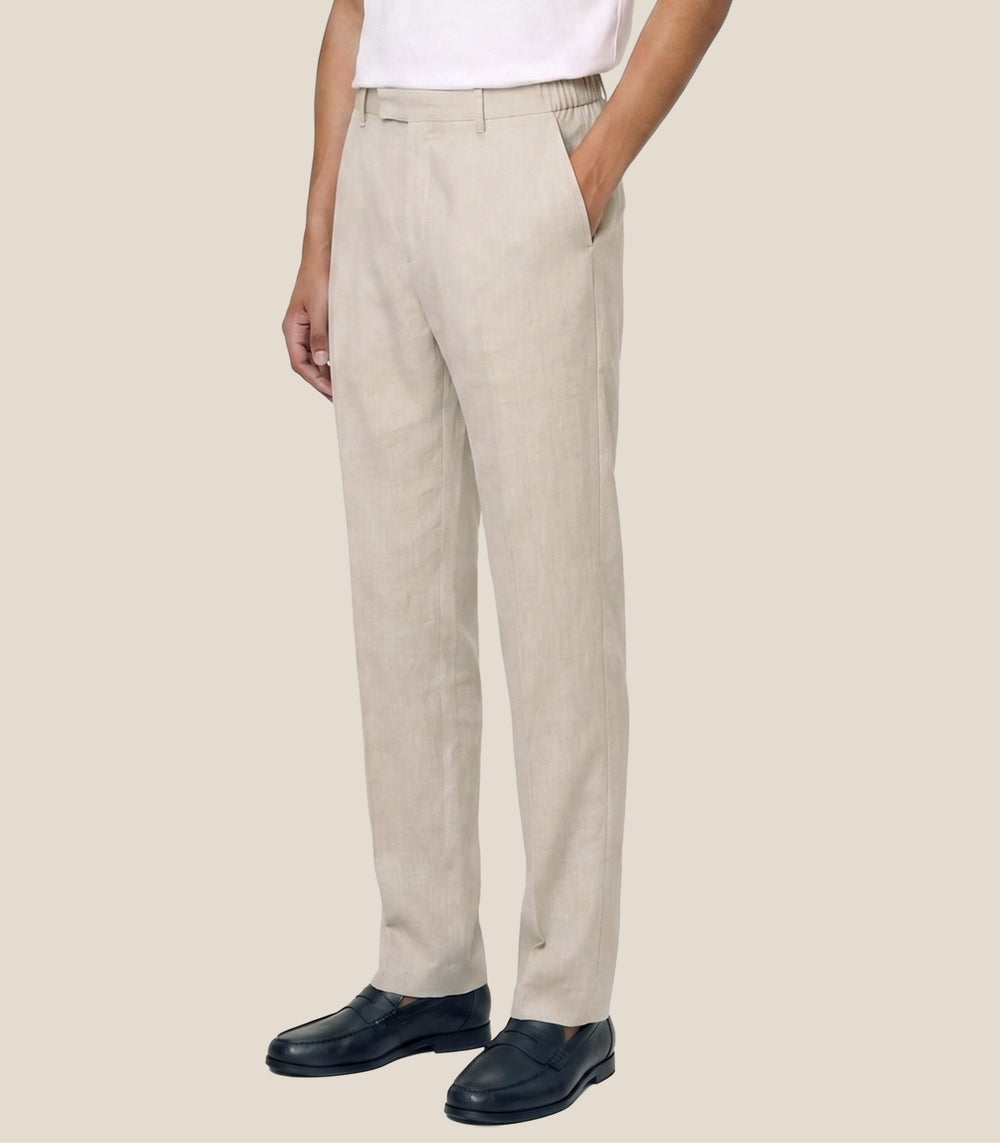 The 24 Trouser Linen Regular || Natural | Linen