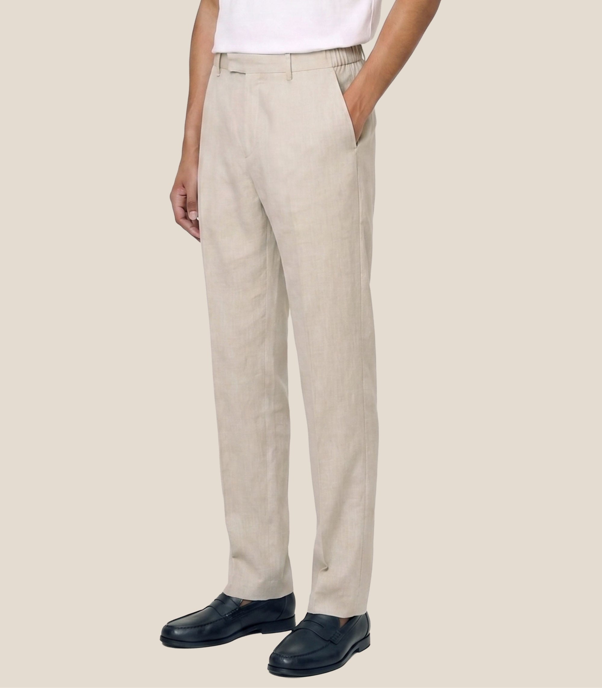 The 24 Trouser Linen Regular || Natural | Linen