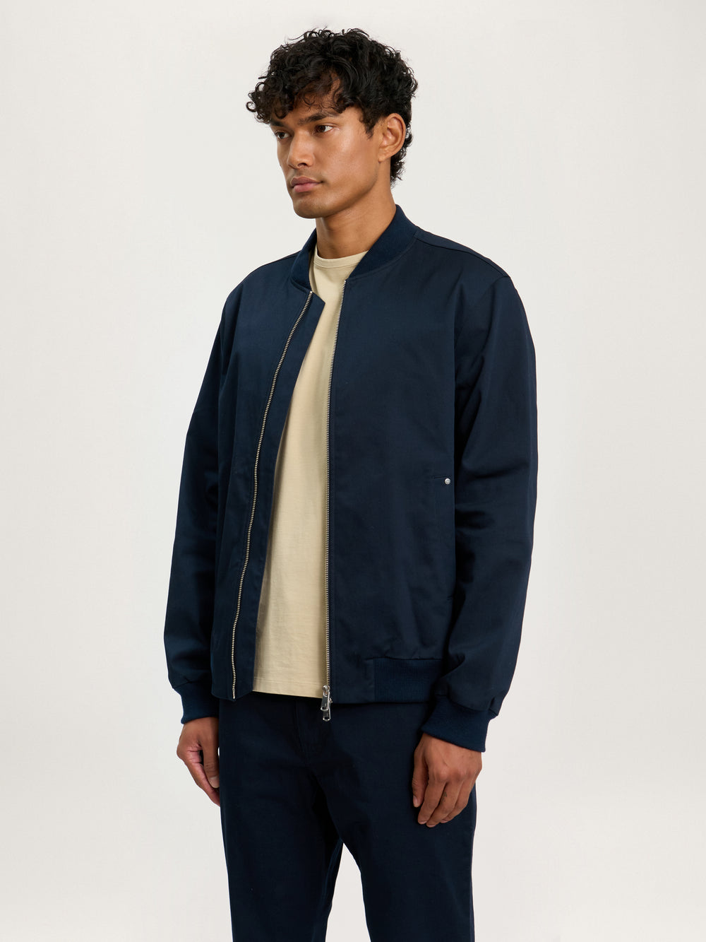 The City Bomber Jacket || Navy