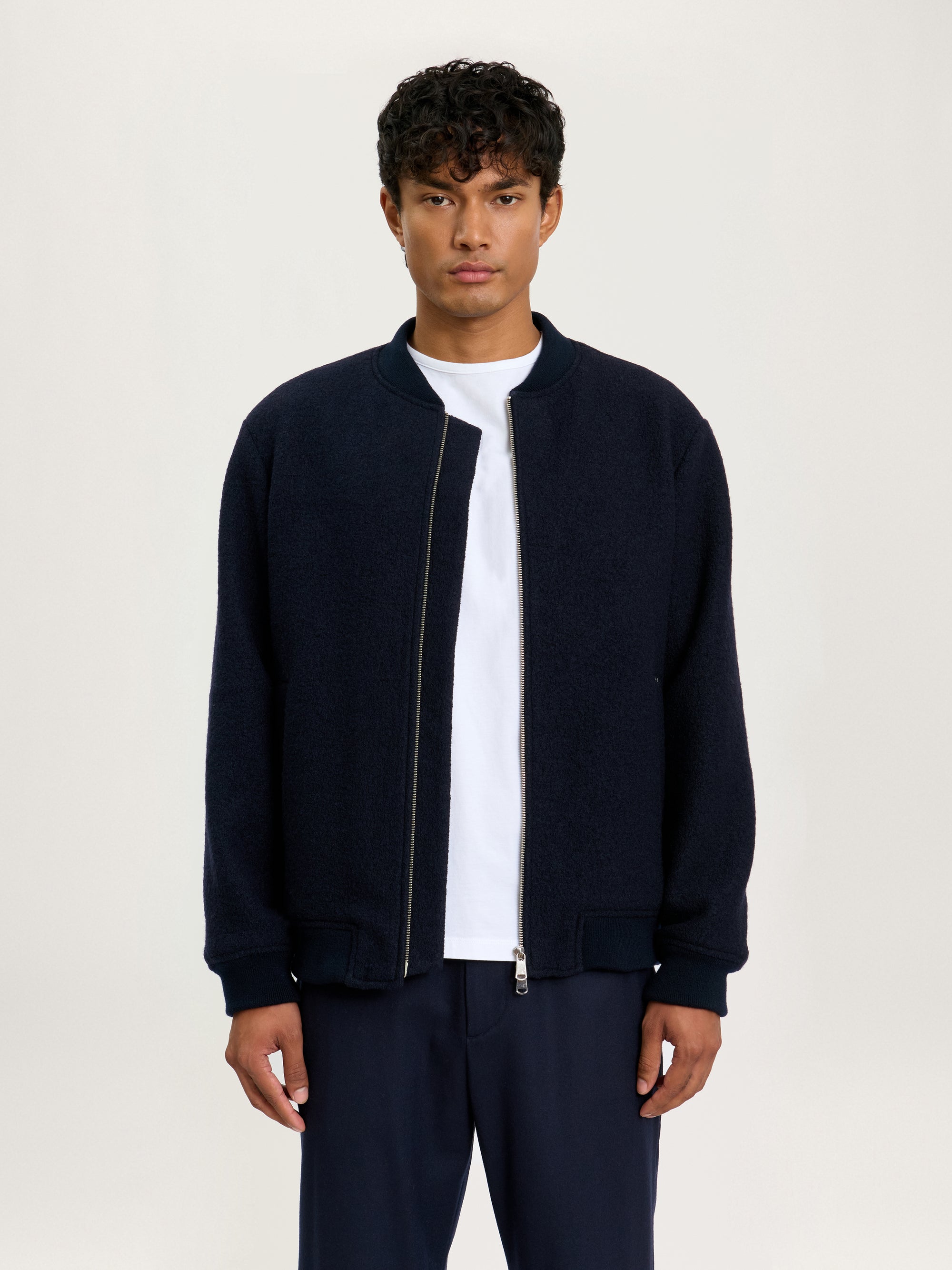 The Cloudwool Bomber Jacket || Navy