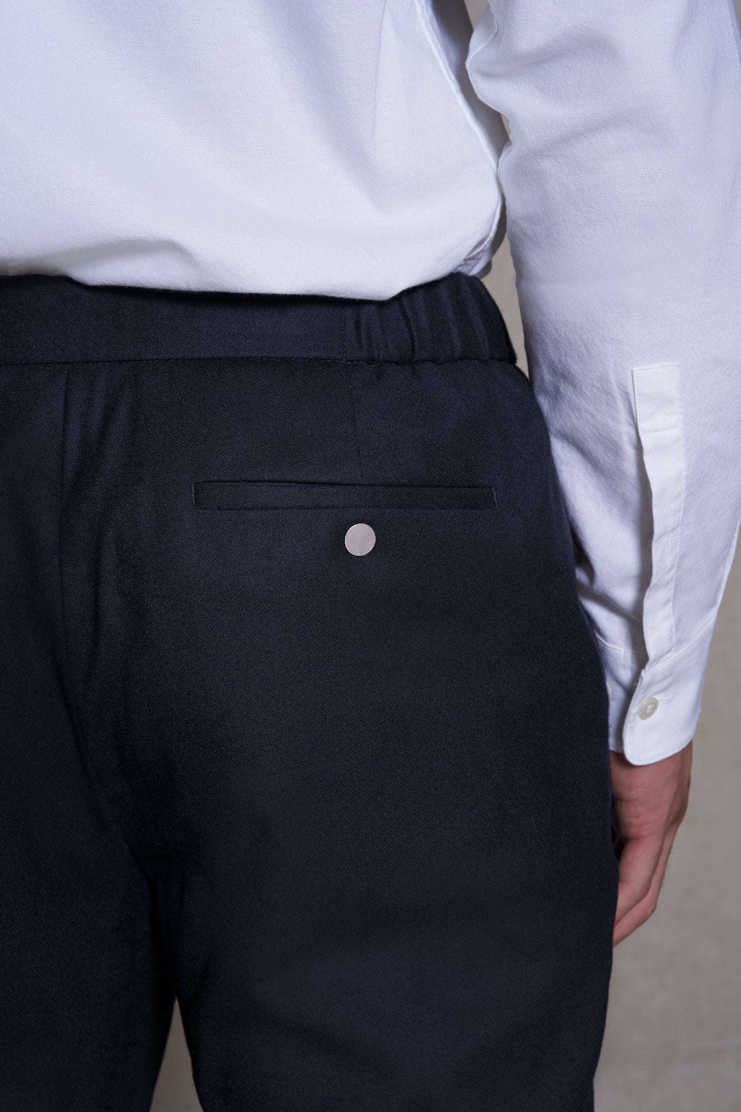 The 24 Trouser Wool 34" Length || Navy | Wool Flannel