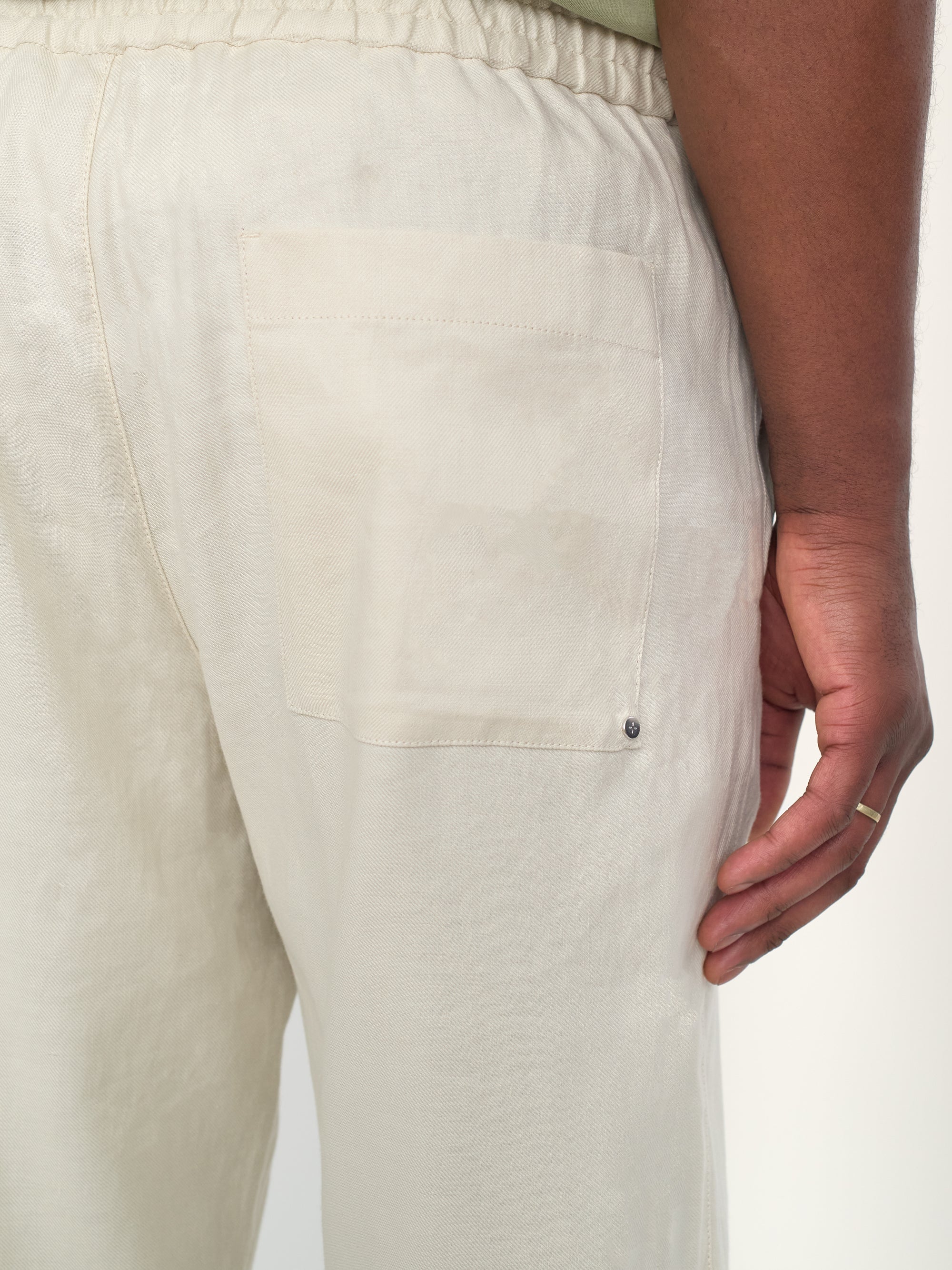 The Easy Trouser || Ivory | Linen