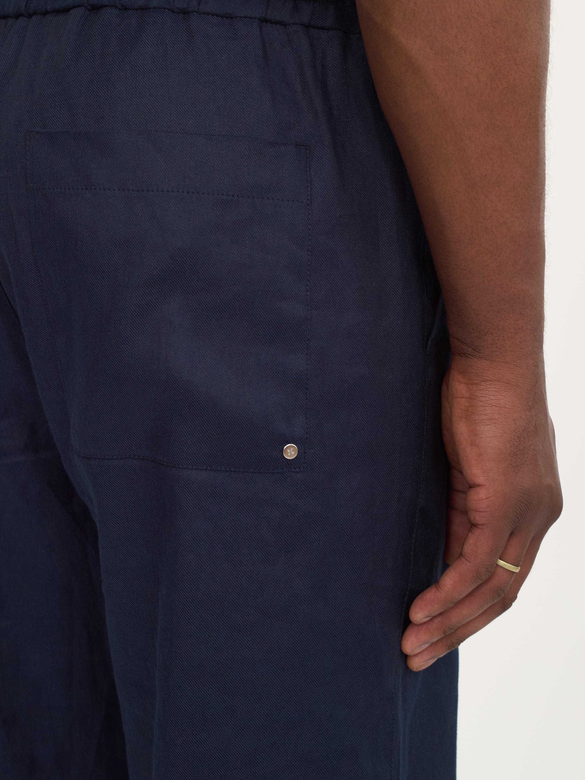 The Easy Trouser || Navy | Linen