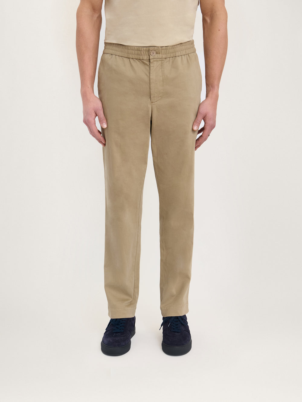 The Easy Trouser || Dark Beige | Organic Cotton