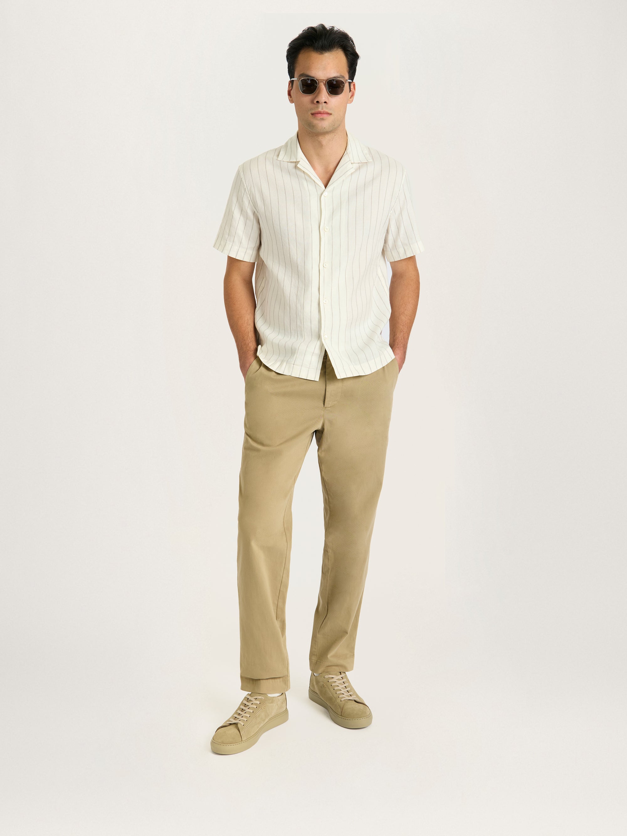 The Easy Trouser || Dark Beige | Organic Cotton