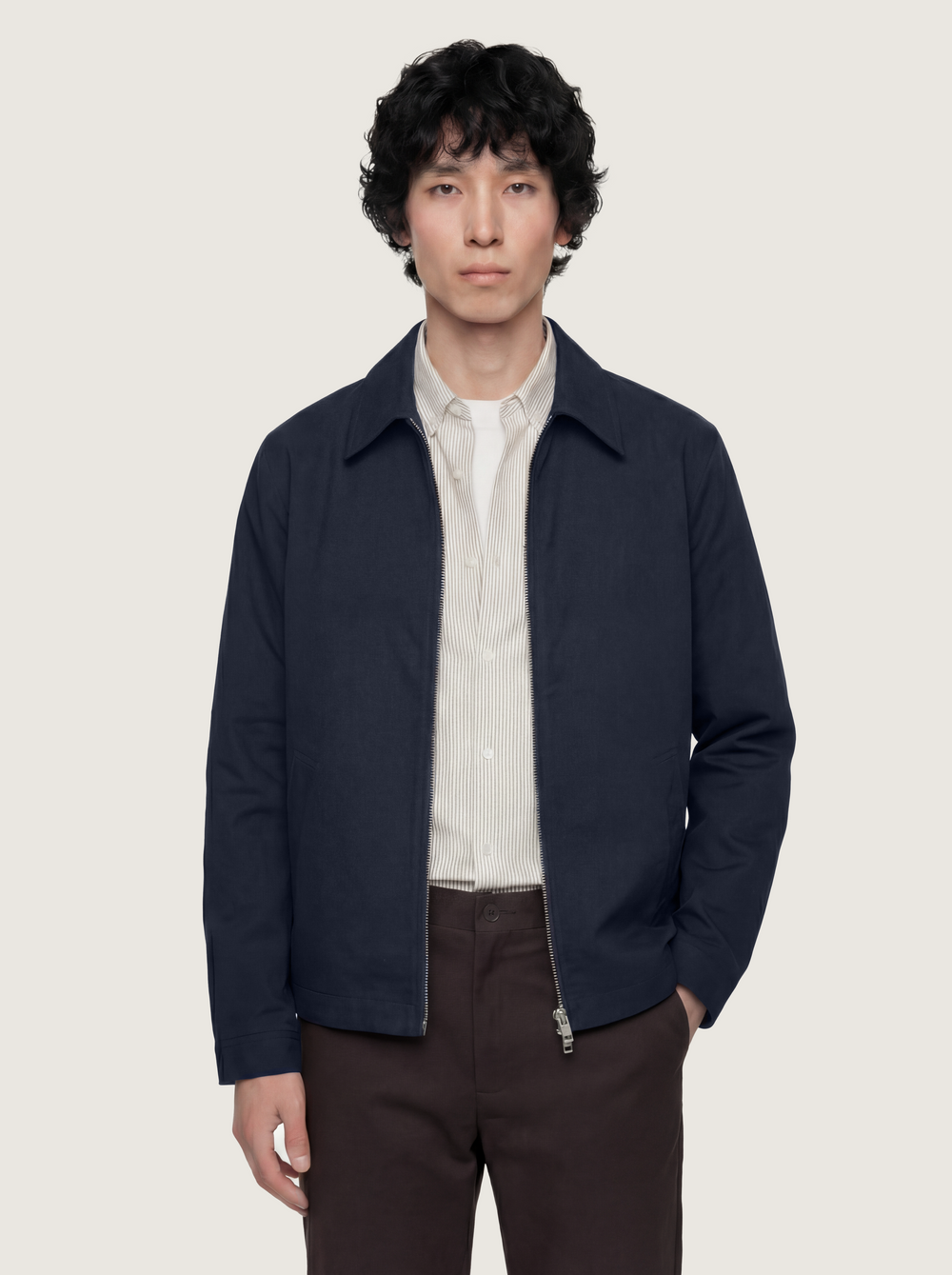 The 24 Coach Jacket || Navy | Cotton