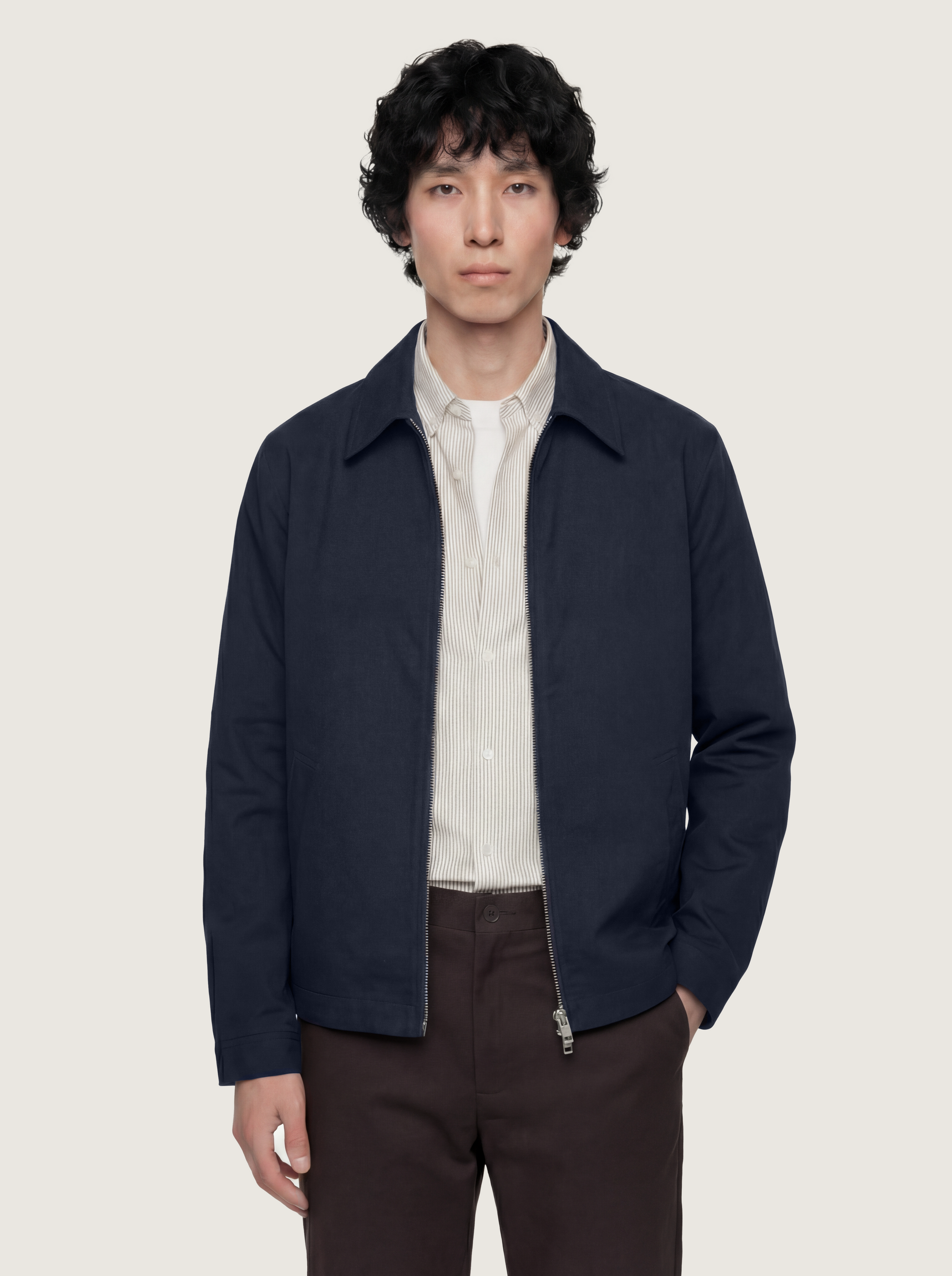 The 24 Coach Jacket || Navy | Cotton