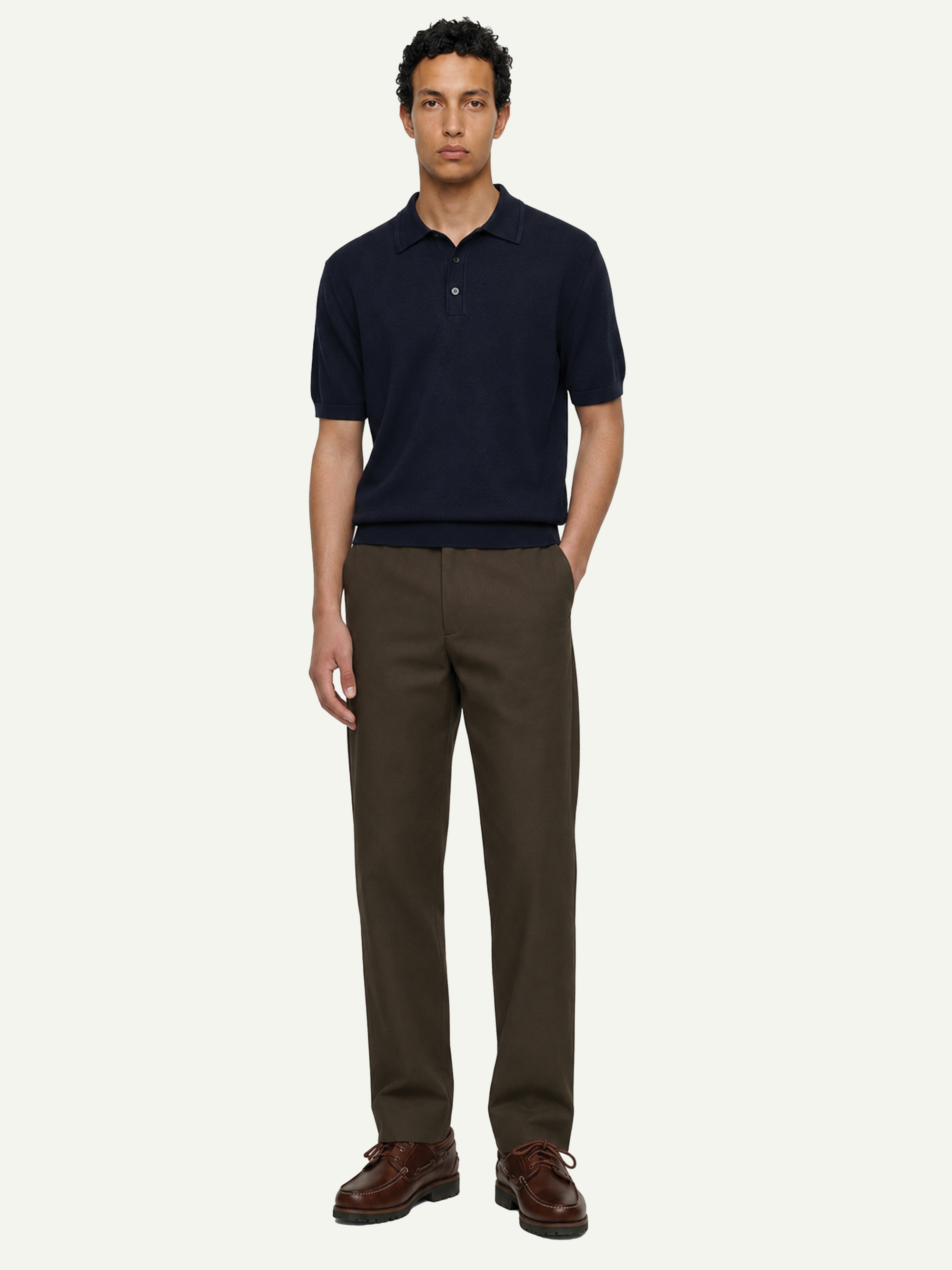 The 24 Classic Polo || Navy | Cotton Silk