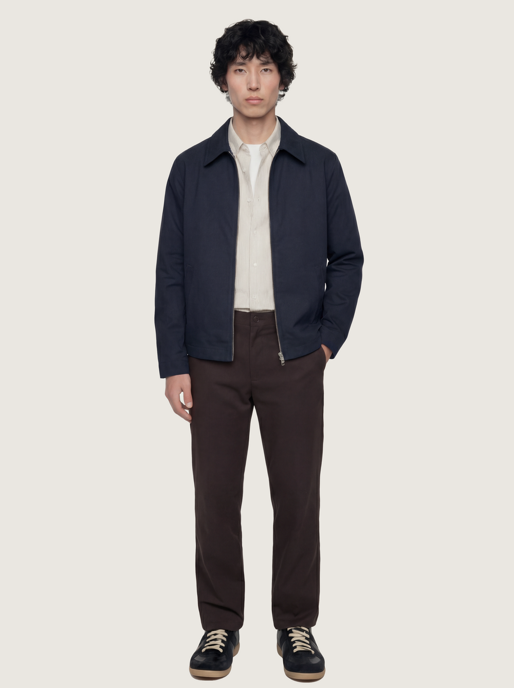 The 24 Coach Jacket || Navy | Cotton