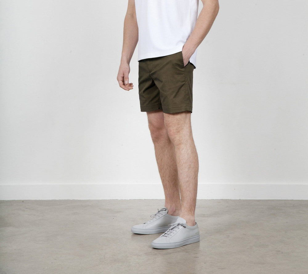The 12 Shorts 7" || Khaki | Stretch Cotton