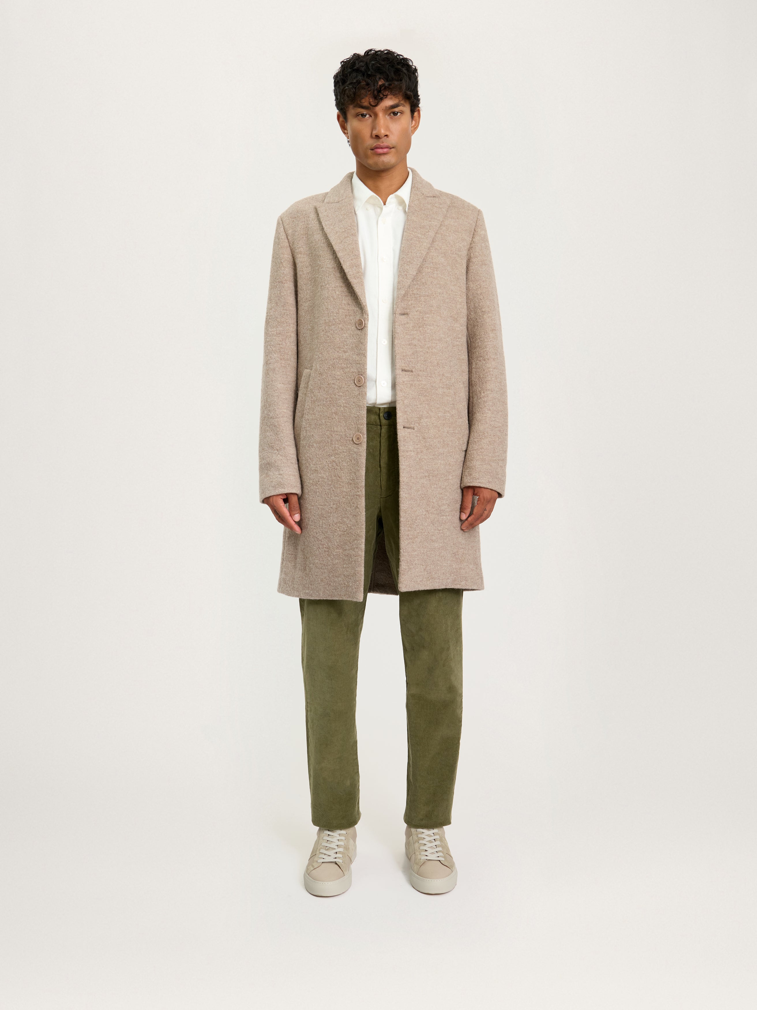 The Jersey Wool Coat Camel LESTRANGE